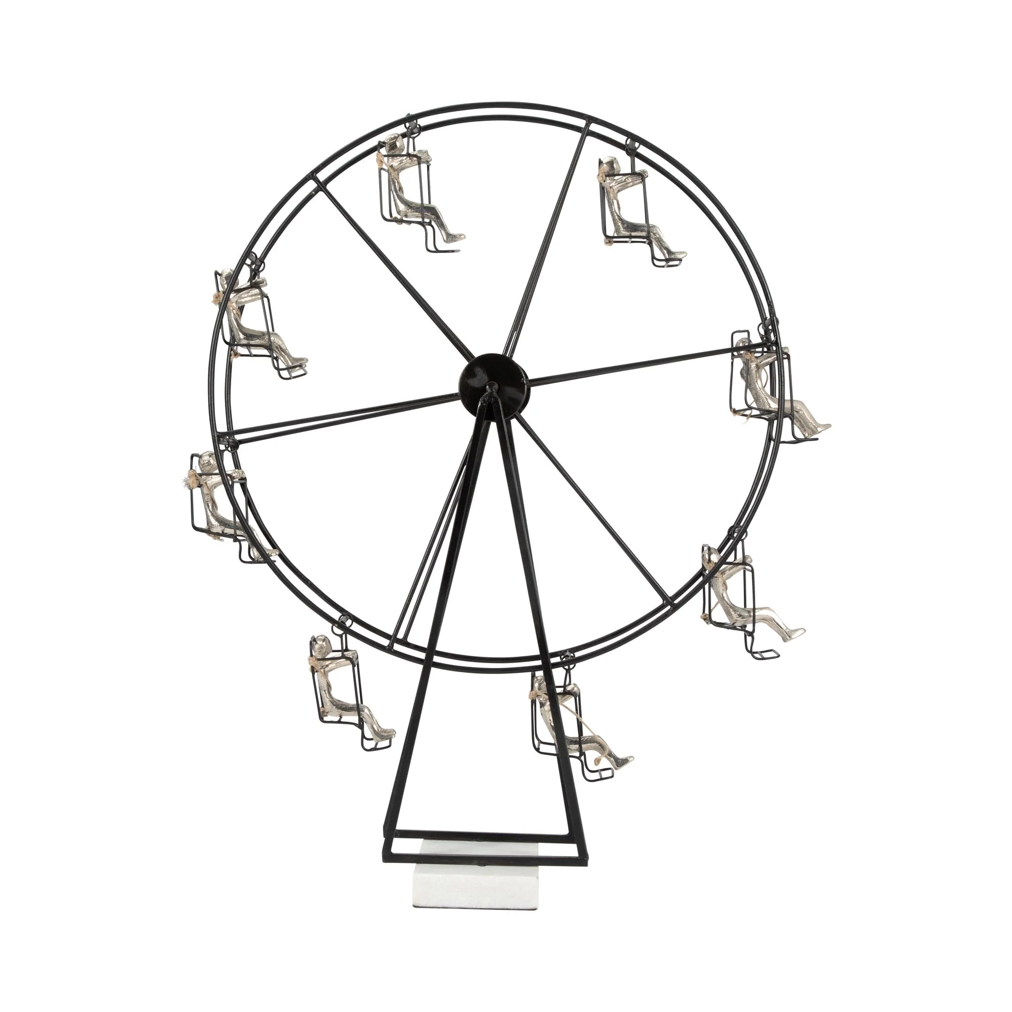 Metal, 23" Ferris Wheel, Black - Image 4