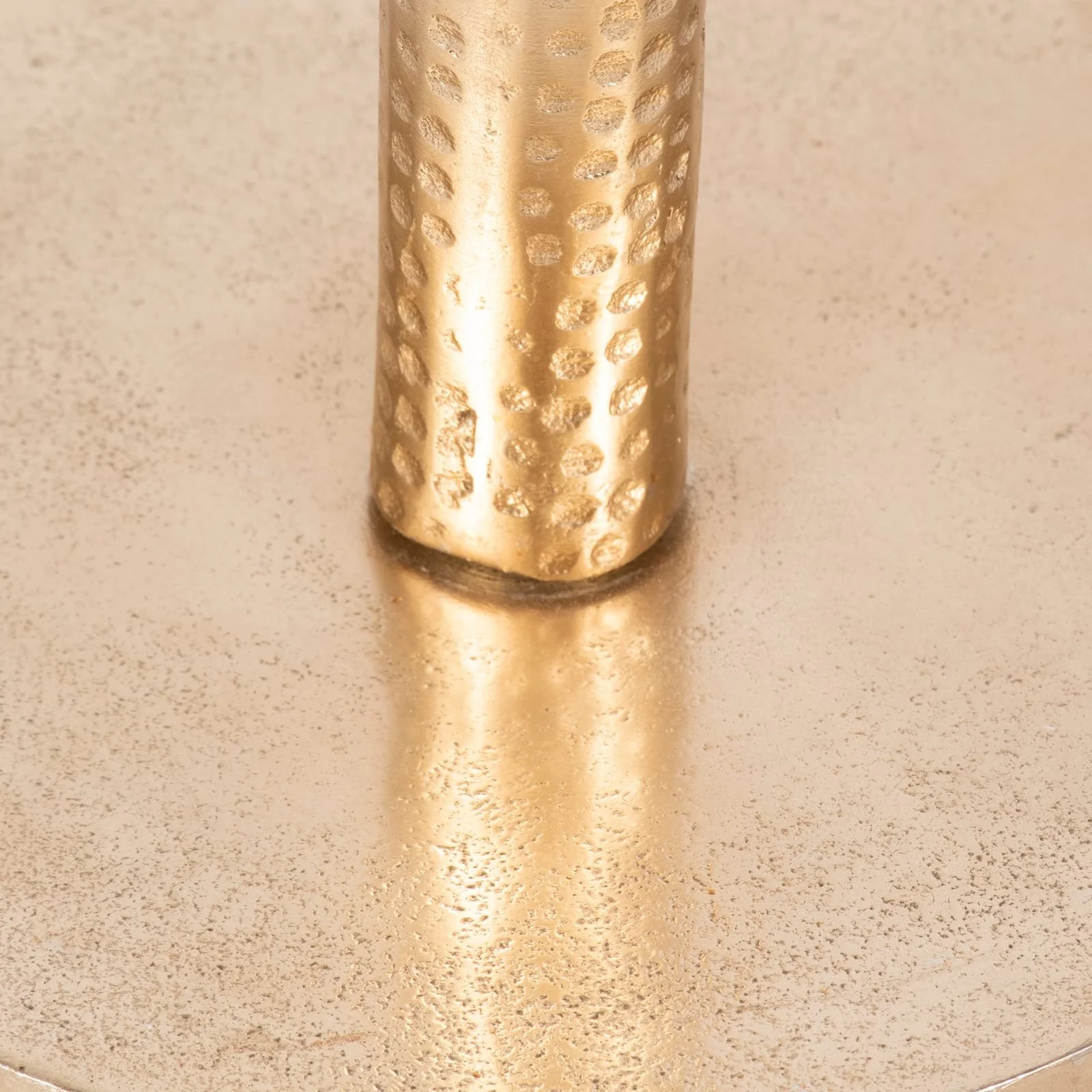 Metal, 24"h Round Drink Table - Flat Base, Gold - Image 5
