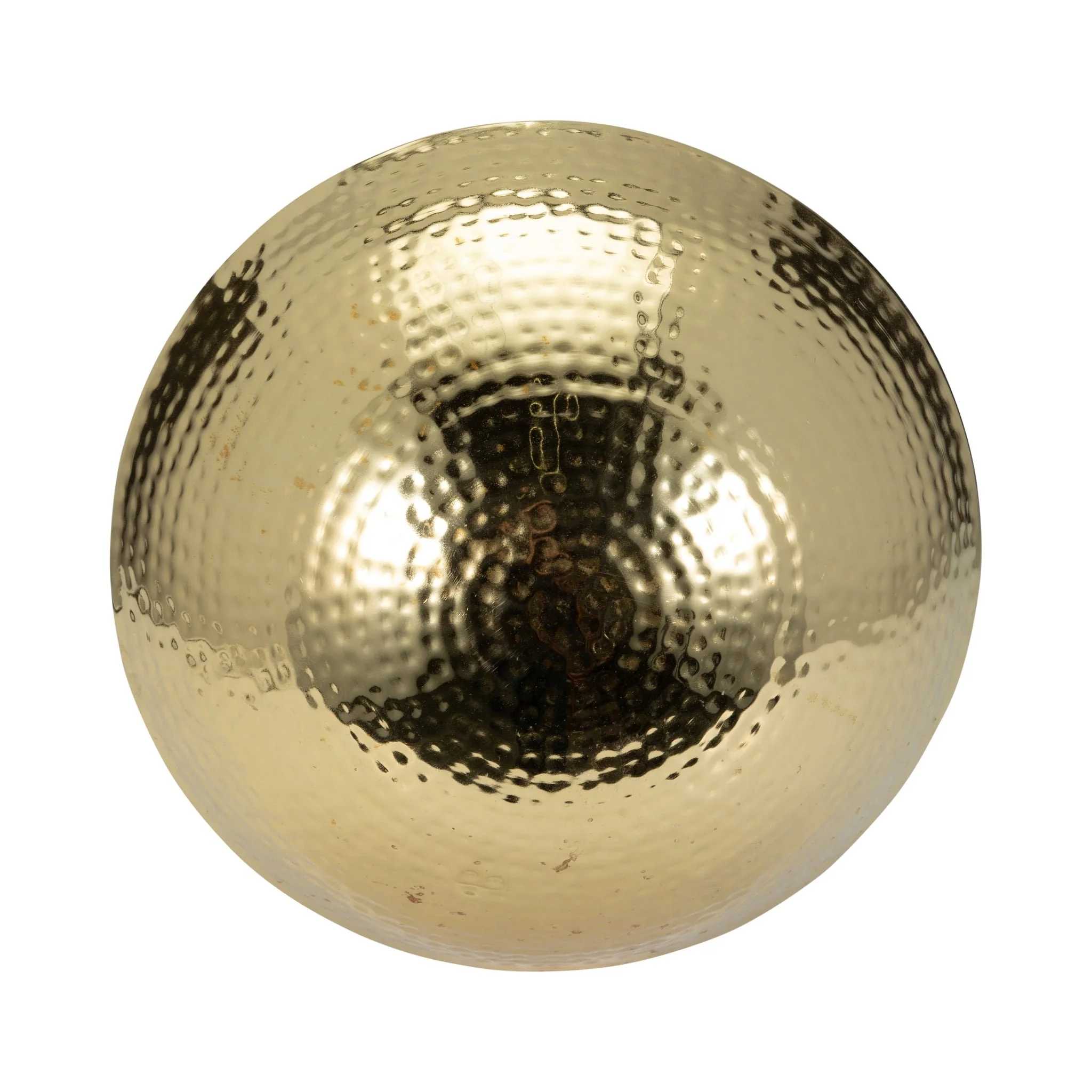 Metal, 28" Mushroom W/ Wood Base, Gold - Image 6
