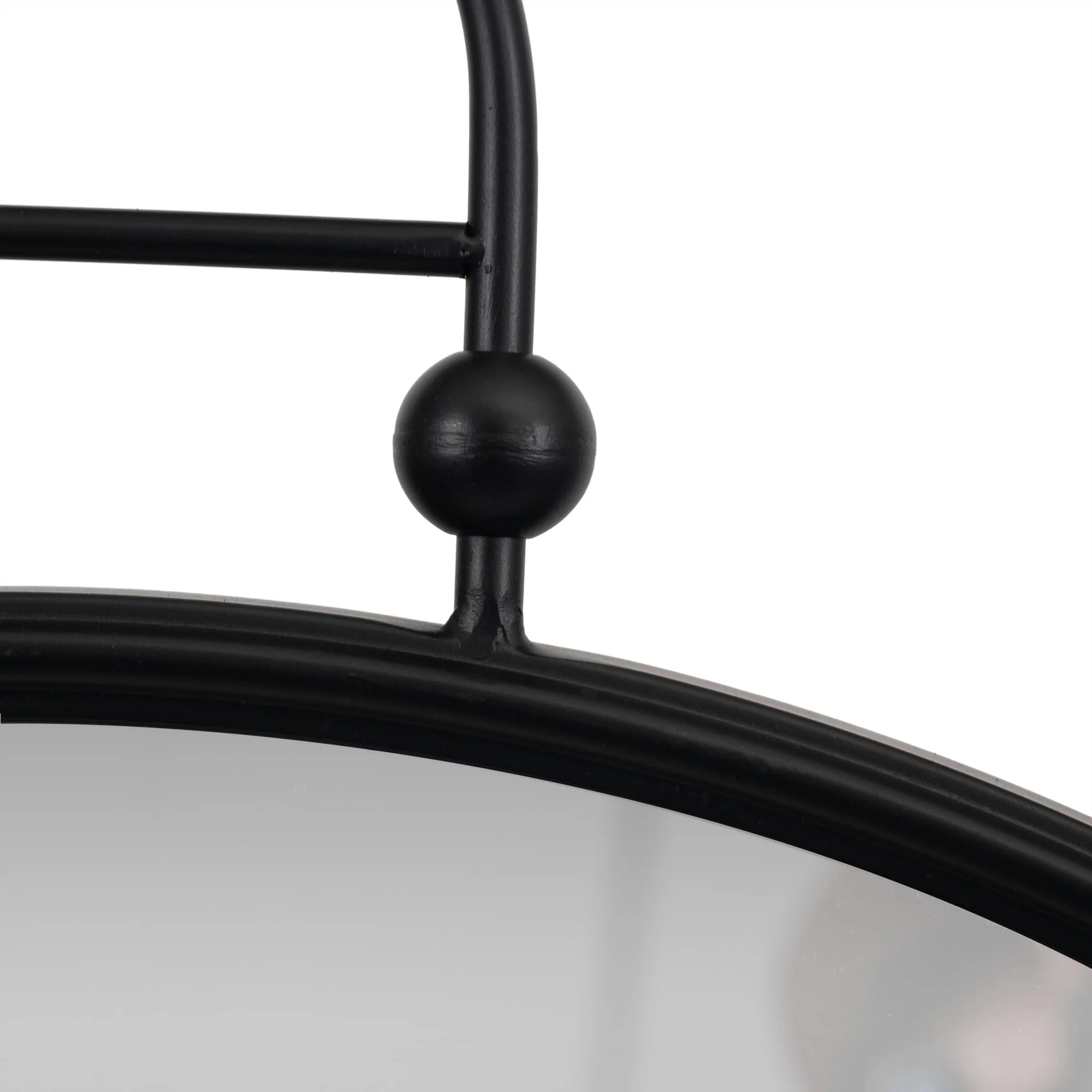 Metal, 31" Mirror Metal Hoop, Black Wb - Image 4