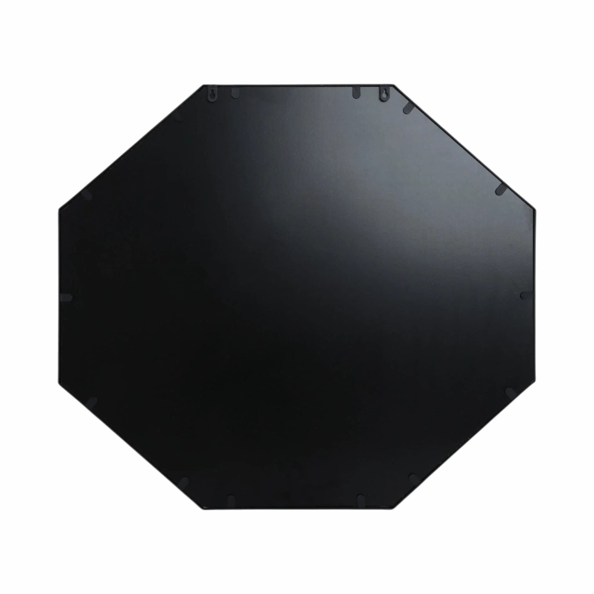 Metal, 32x28 Octagonal Mirror, Black/gld Wb - Image 6