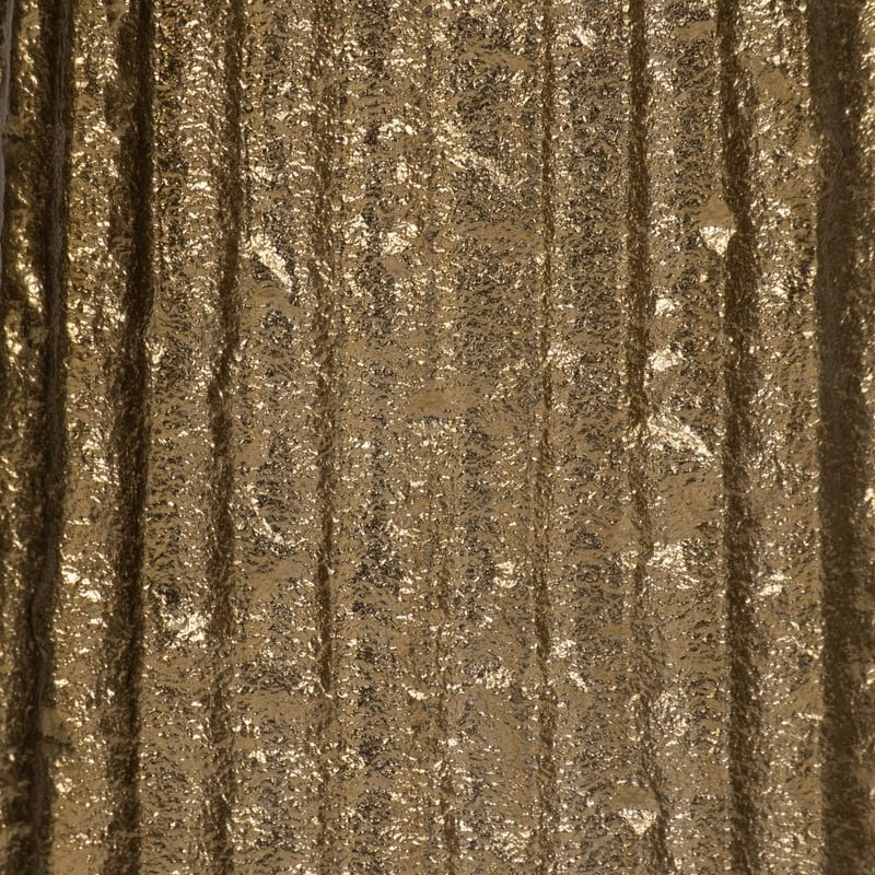 Metal, 35" Ribbed Floor Vase, Gold - Image 6