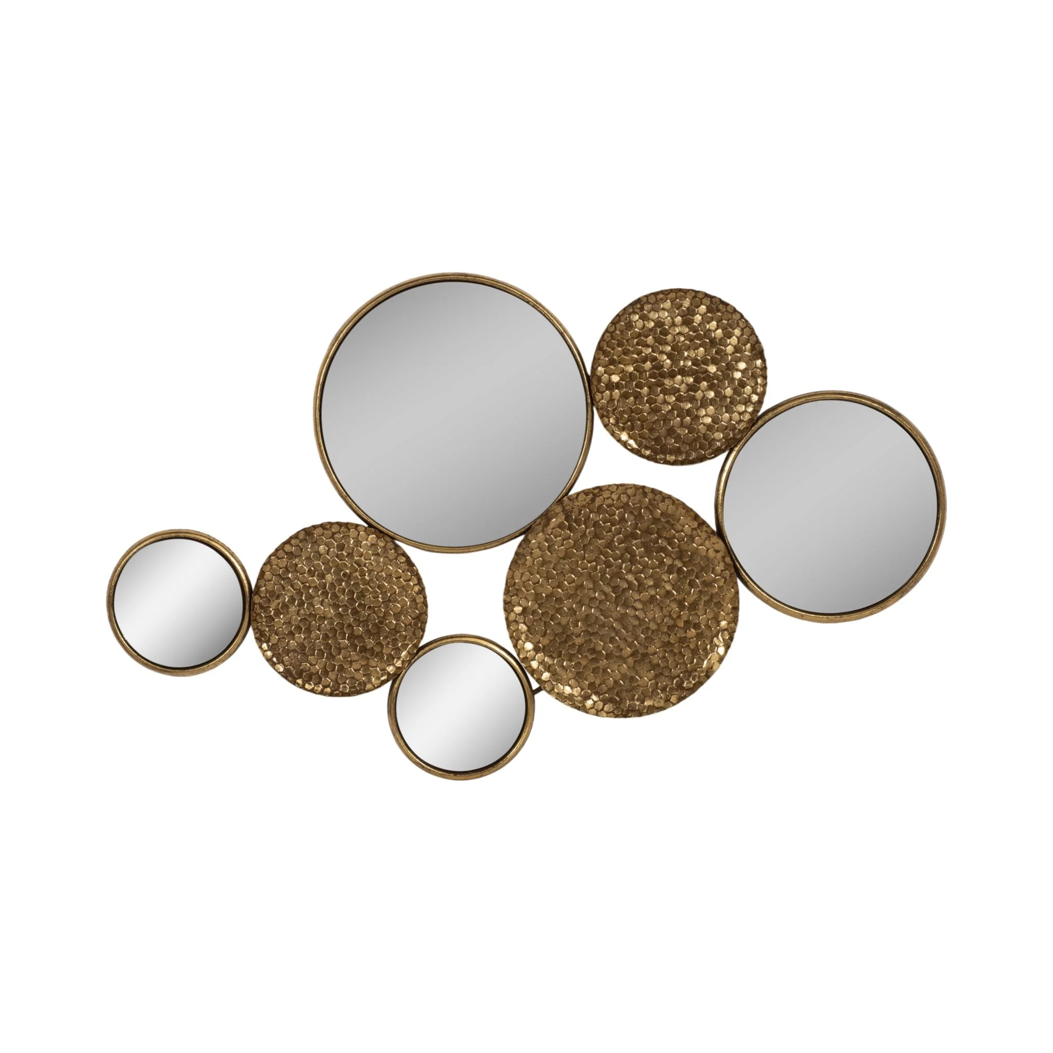 Metal 39" Mirrored Wall Decor,gold, Wb