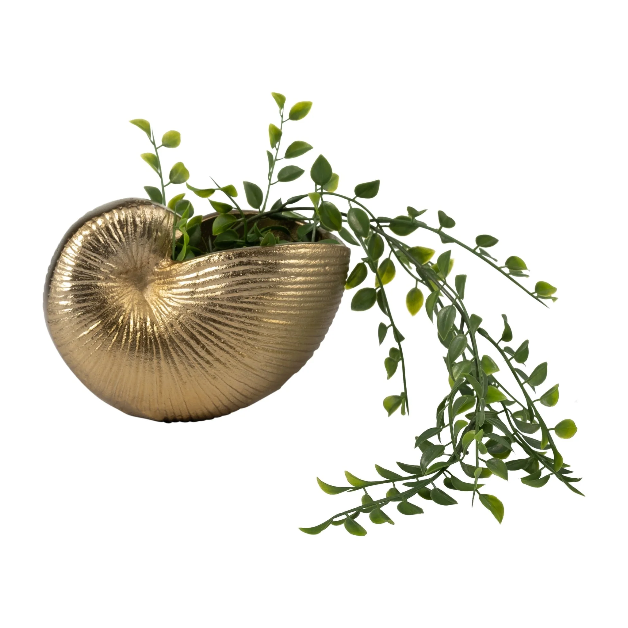 Metal,4"h,hollow Shell Vase,champagne - Image 4