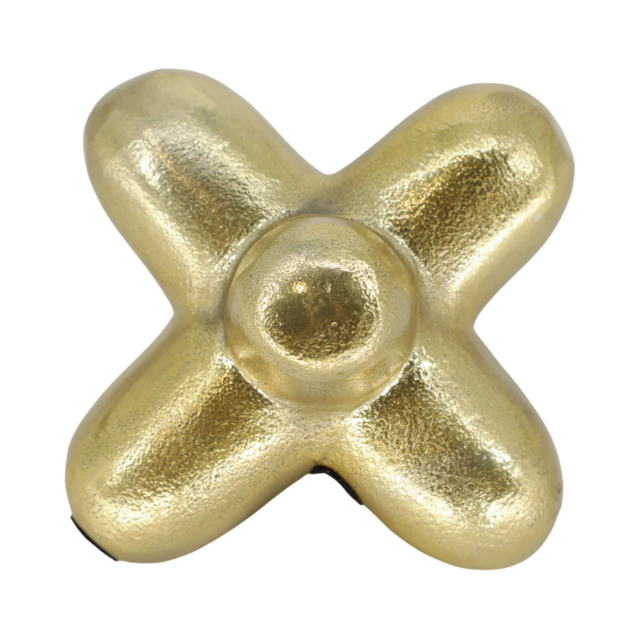 Metal 6" Geometric Orb, Gold - Image 6