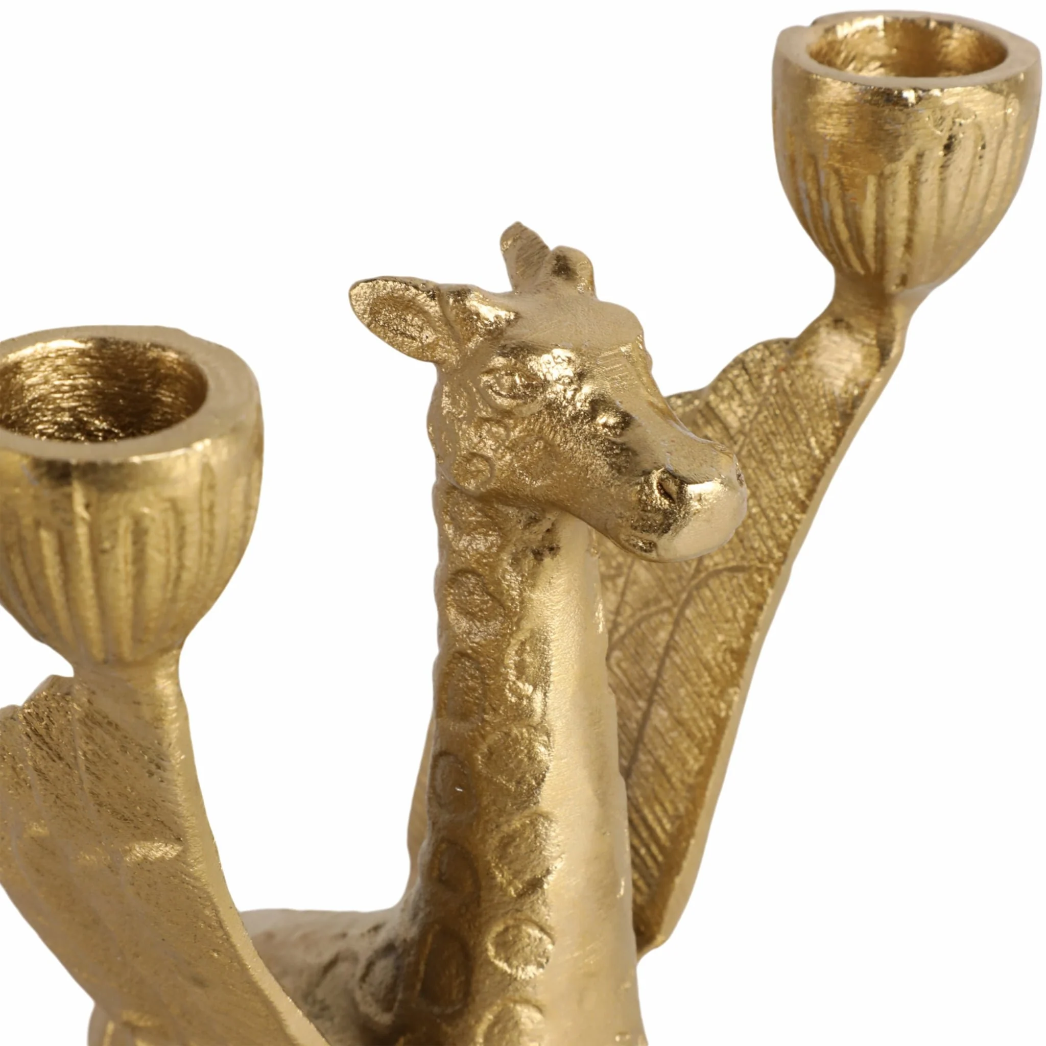 Metal, 6" Giraffe W/ Wings 2 Taper Candle Holder, - Image 6