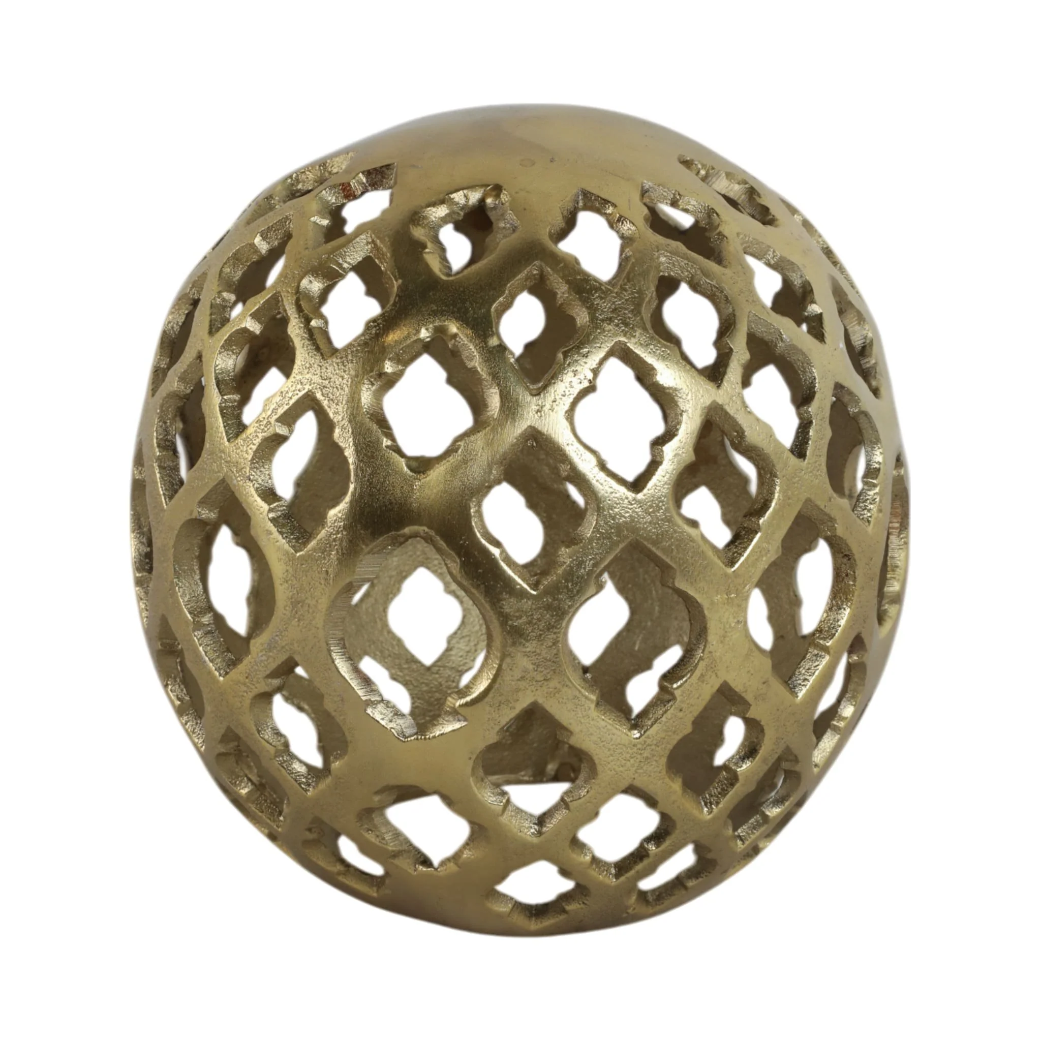 Metal, 8" Cut-out Orb, Gold - Image 4