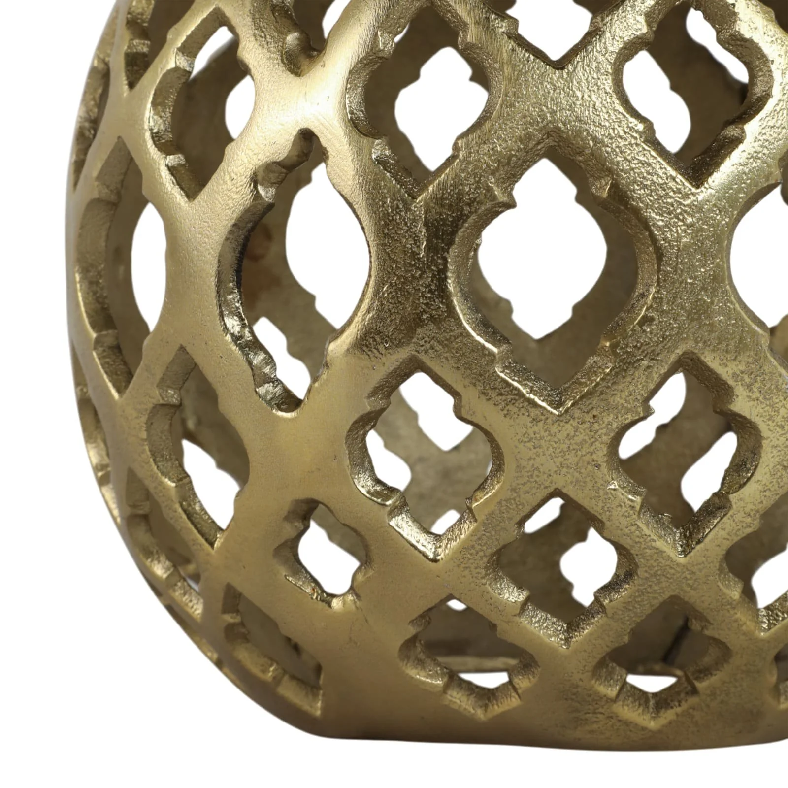 Metal, 8" Cut-out Orb, Gold - Image 6