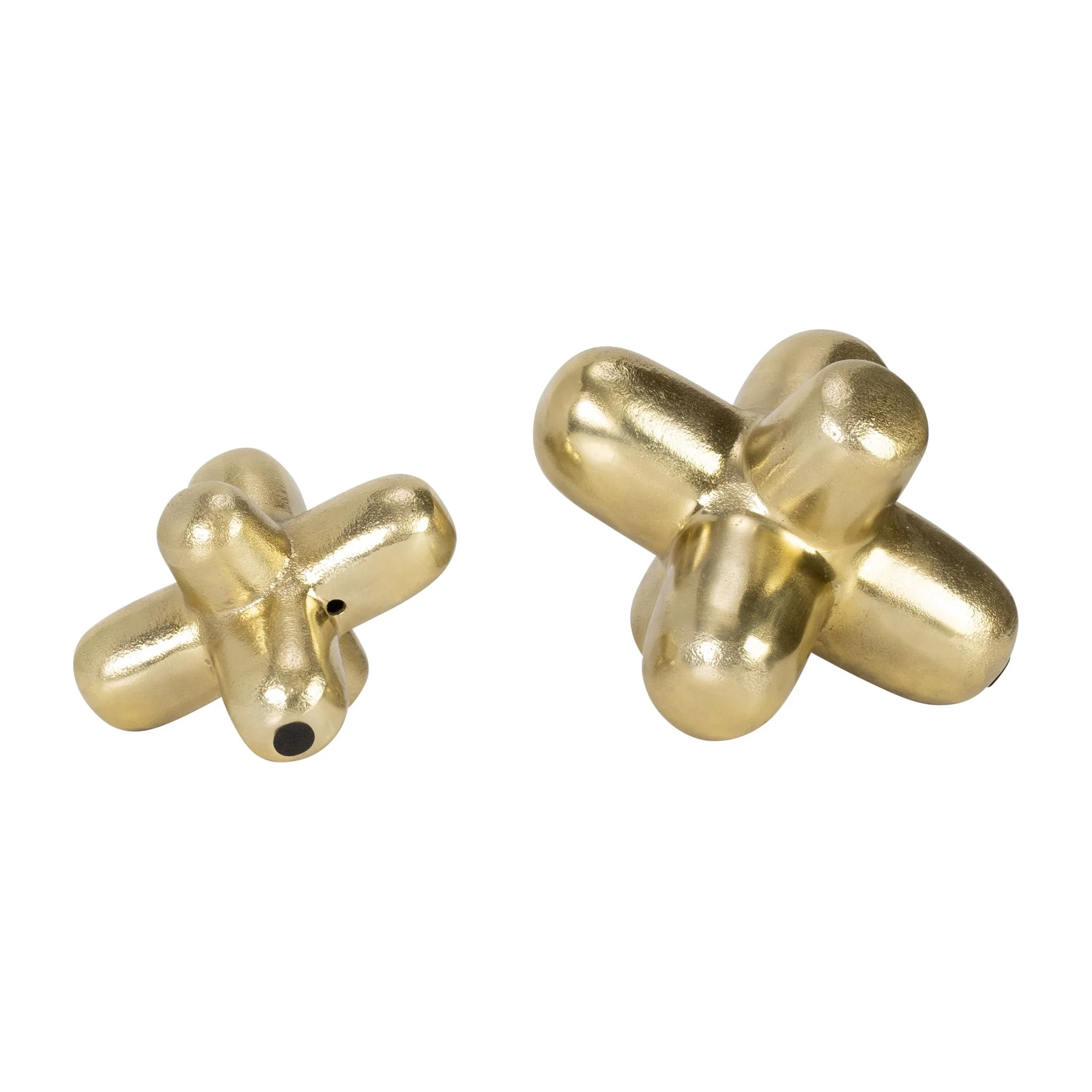 Metal 8" Geometric Orb, Gold - Image 6