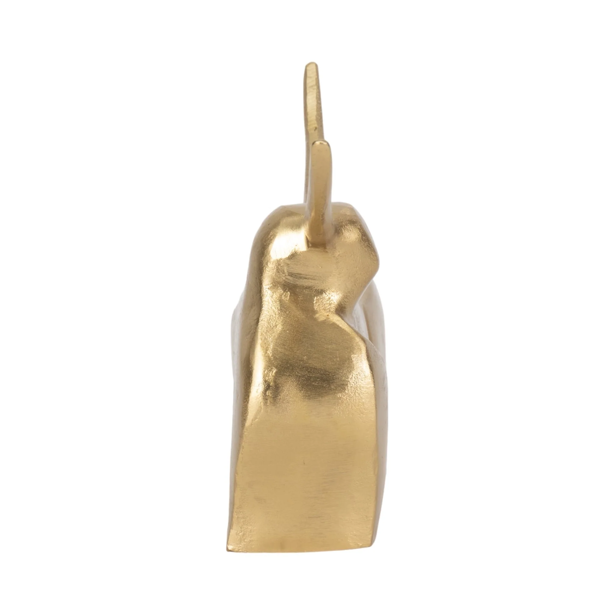 Metal, 8" Standing Bull, Gold - Image 3
