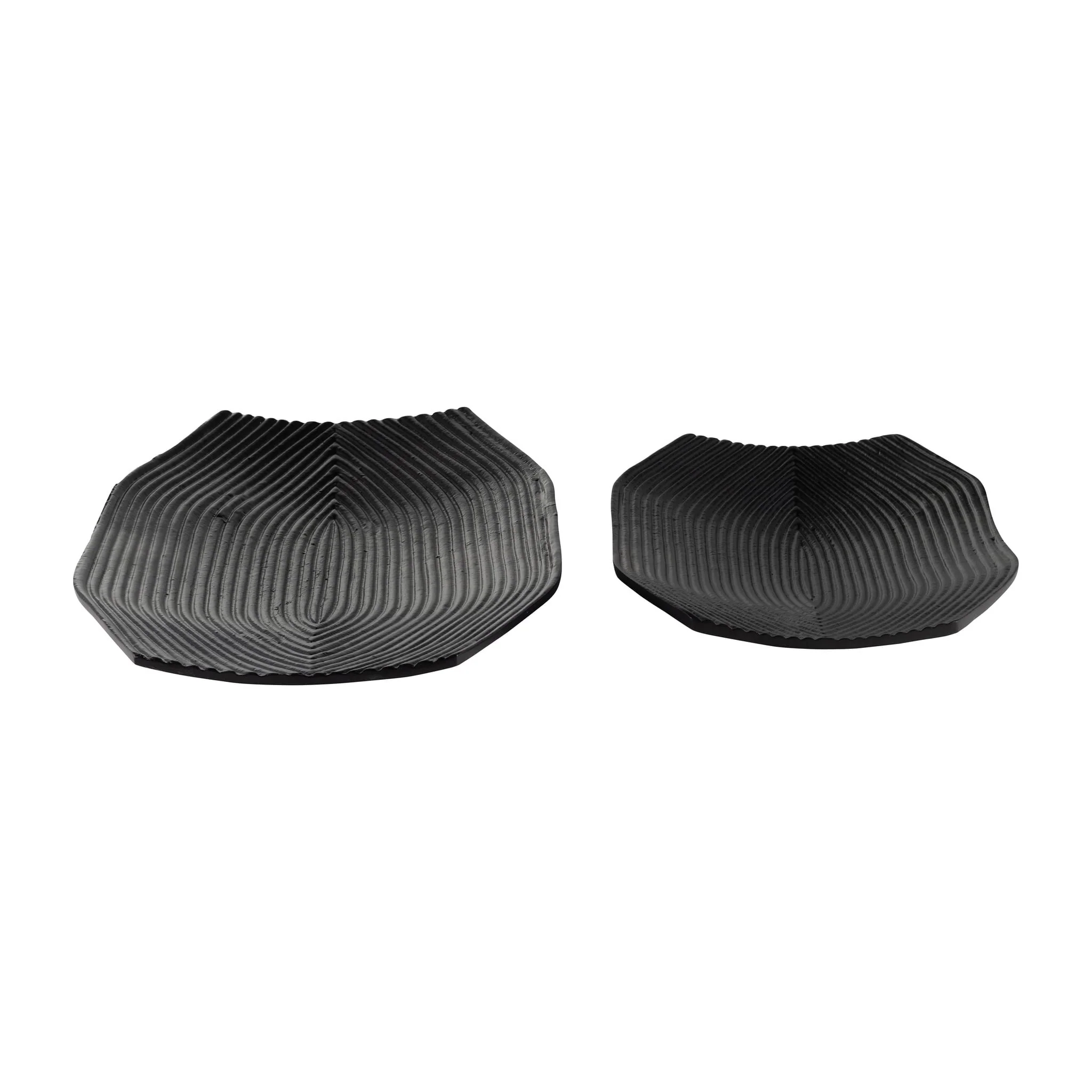 Metal,s/2 16/21",geometric Disk Plate,black - Image 3