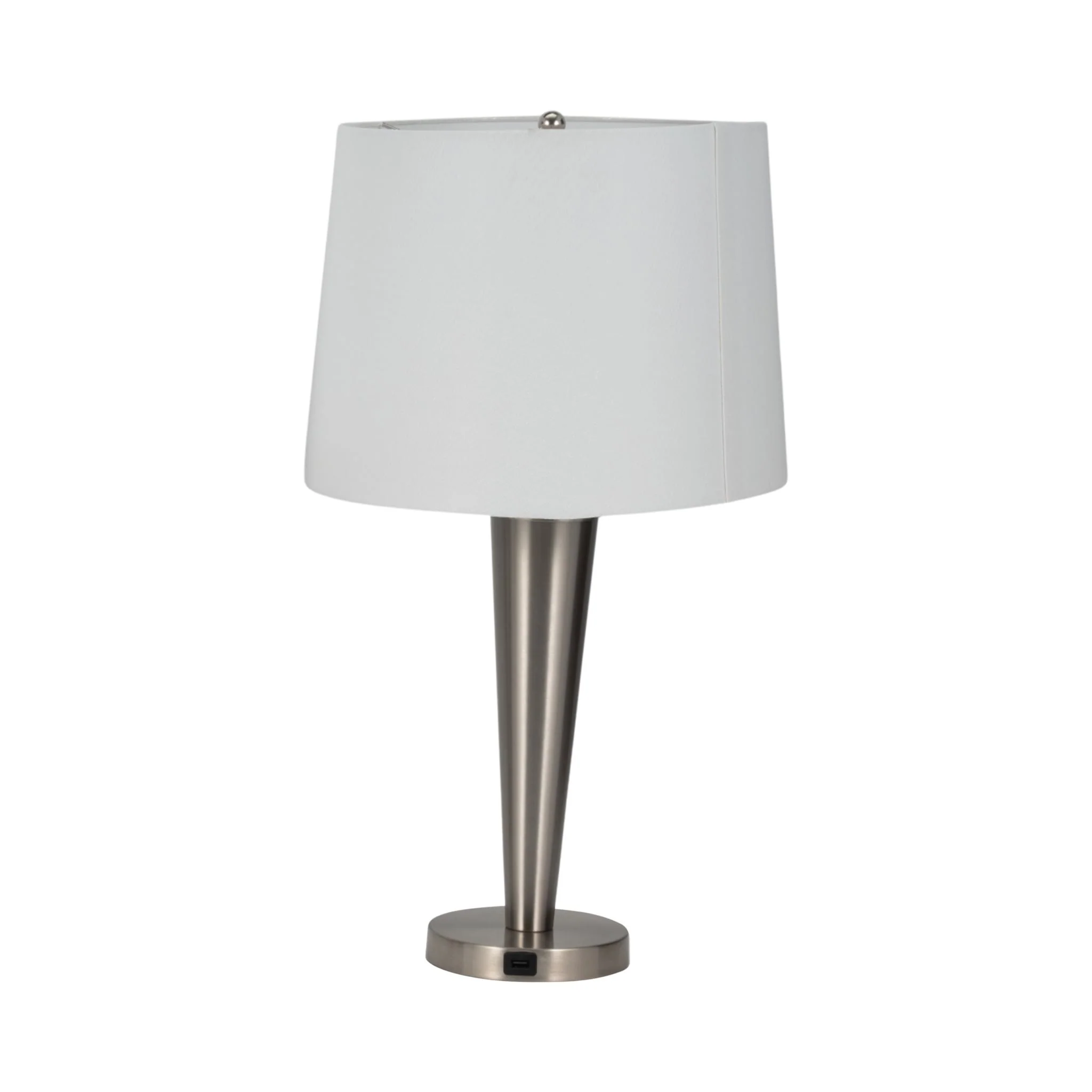 Metal,s/2,25"h,slim Cone Table Lamps,nickel - Image 2