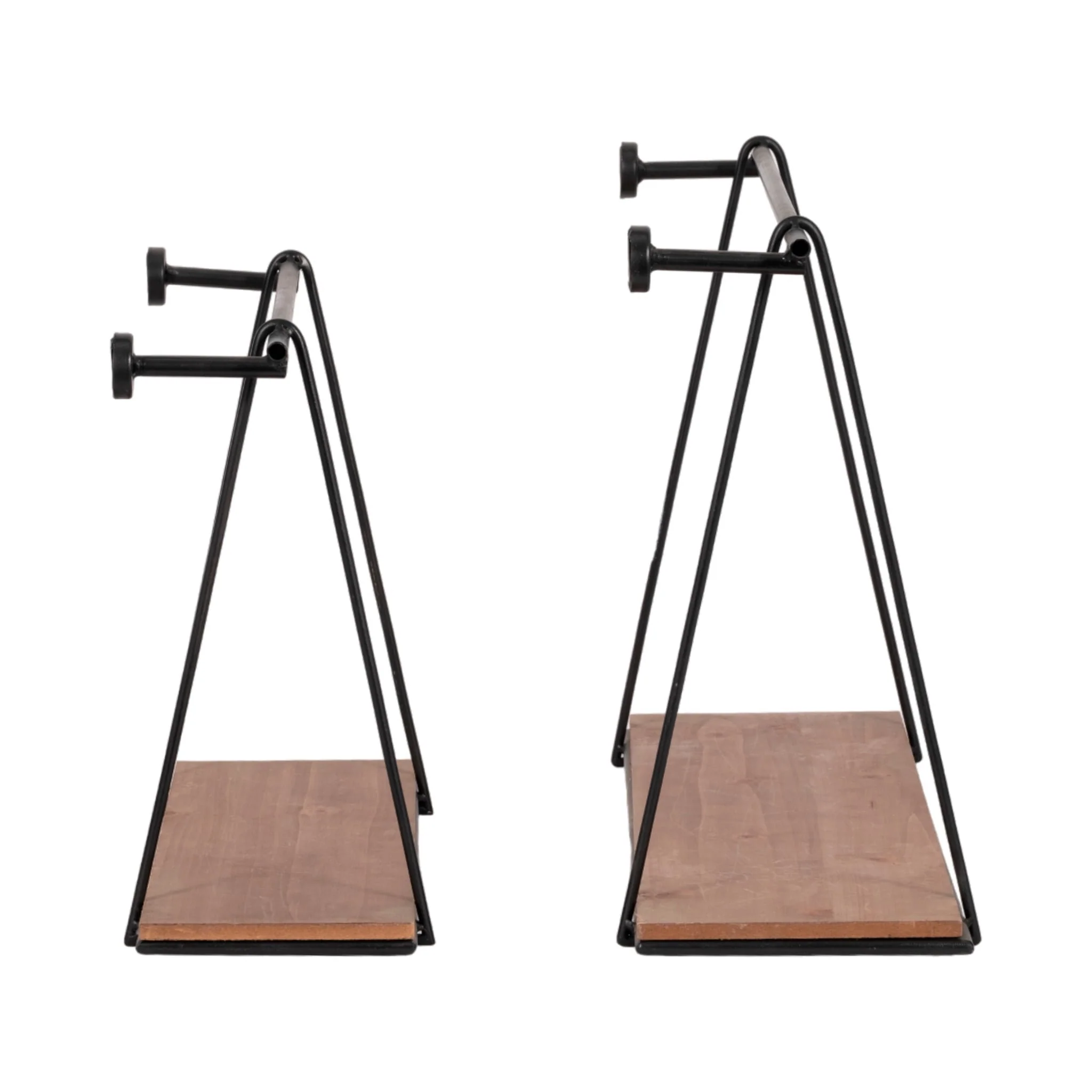 Metal/wood, S/2 12/14"h Swing Like Wall Shelves, B - Image 3