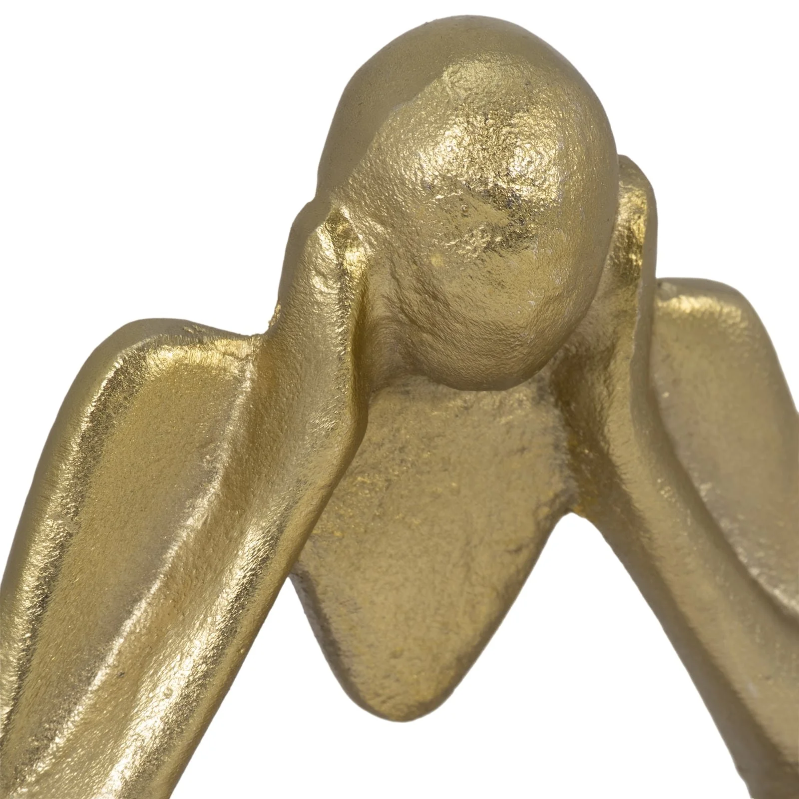 Metal/wood, S/3 9" Deep Thoughts, Gold - Image 5