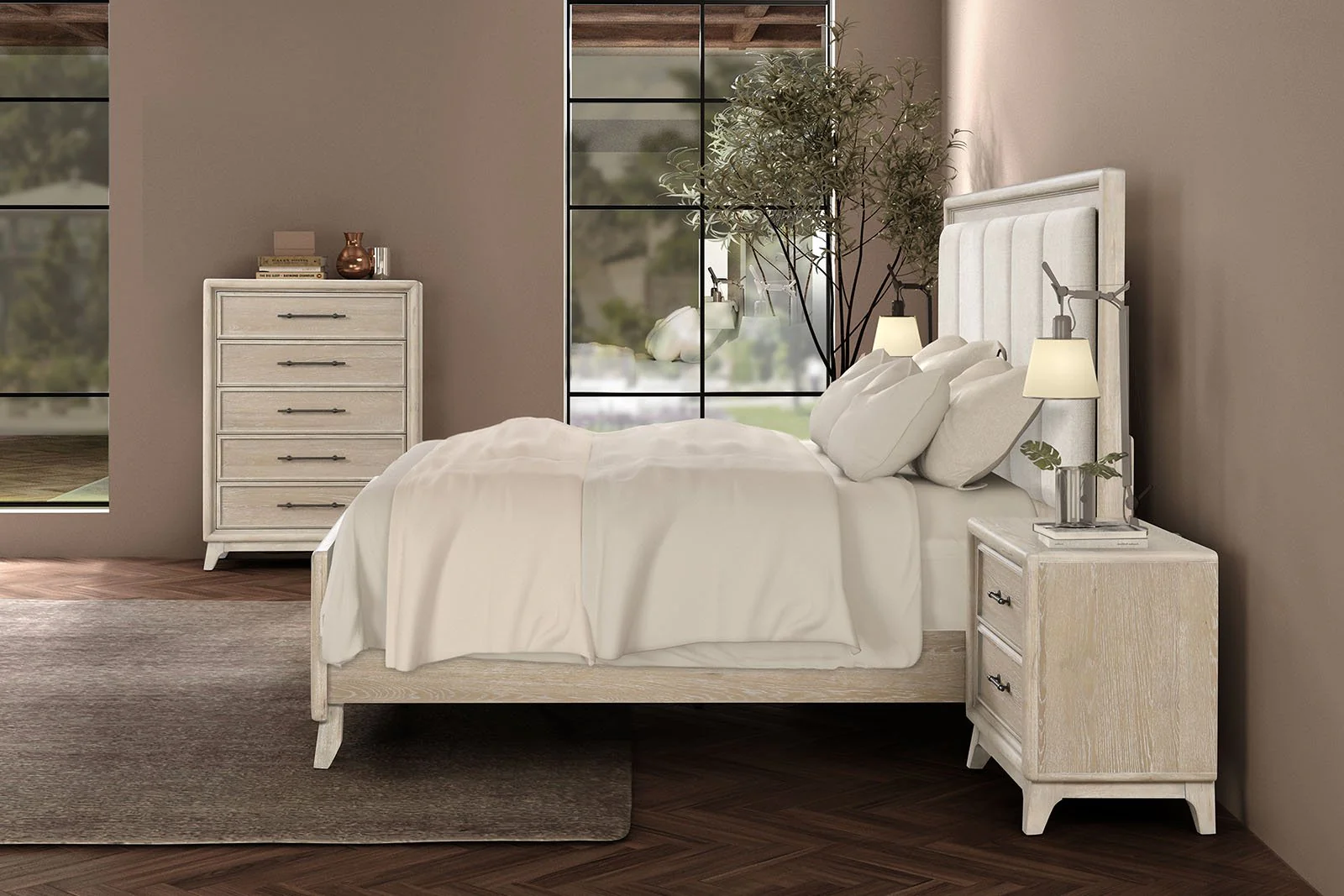 Midhurst Queen Bed, Oak - Image 3