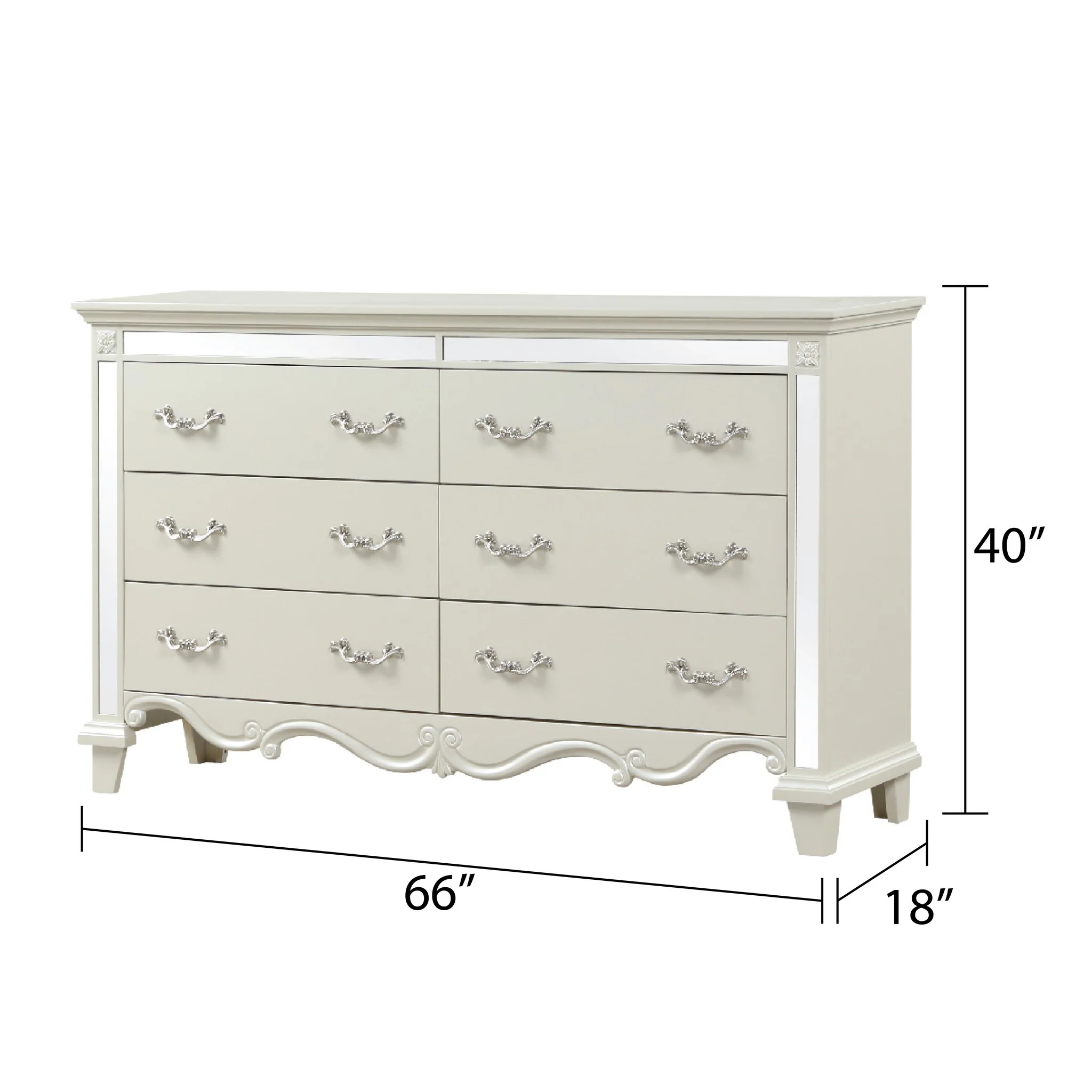 Milan Dresser White - Image 3