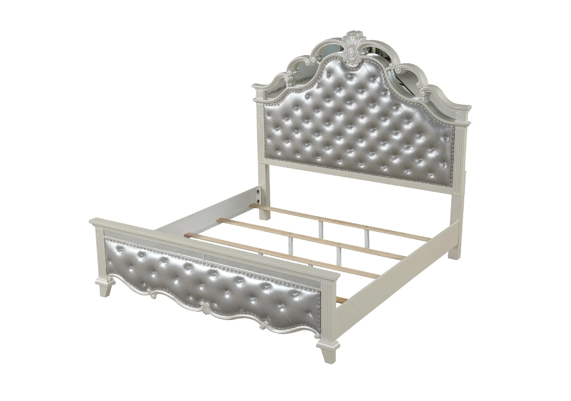 Milan Queen 4 Pc Bedroom Set White - Image 4