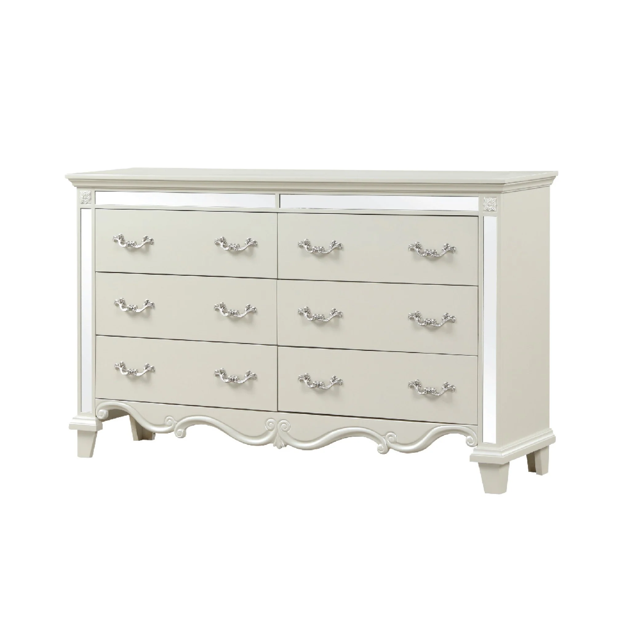 Milan Queen 4 Pc Bedroom Set White - Image 6