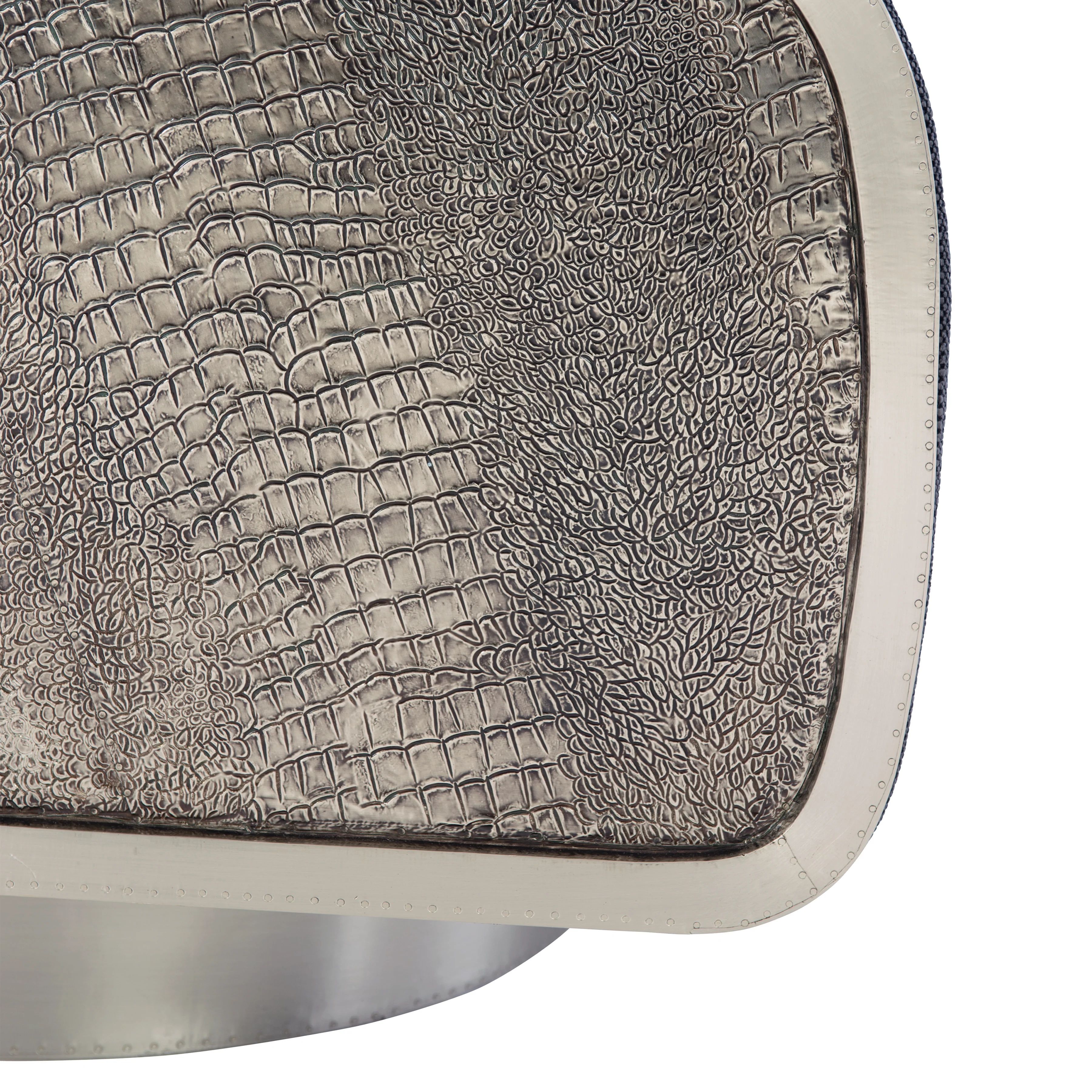 Miles Leather Swivel Chair - Image 6