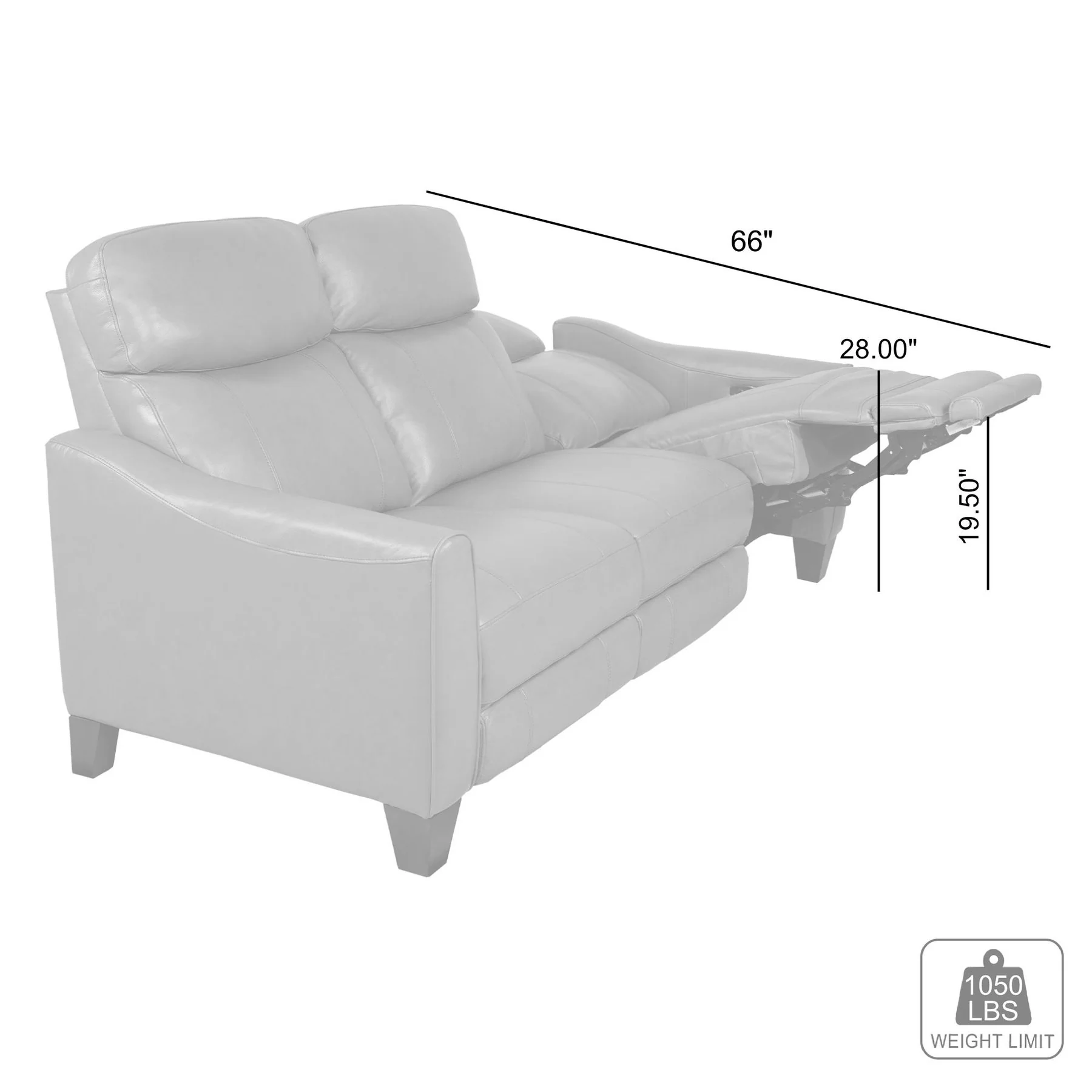 Milos 83" Zero Gravity Power Reclining Sofa in Light Gray Leather - Image 15