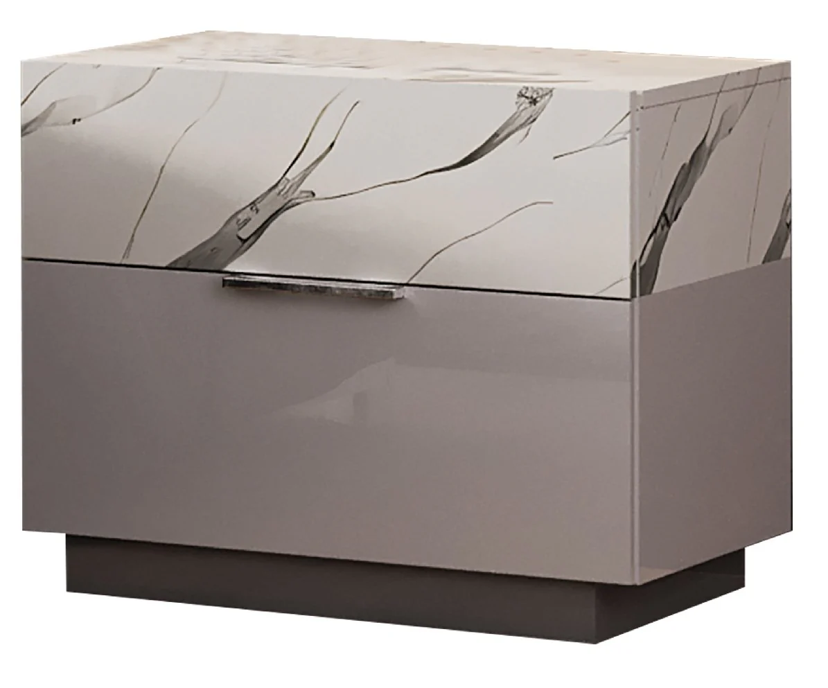 Mist Nightstand White
