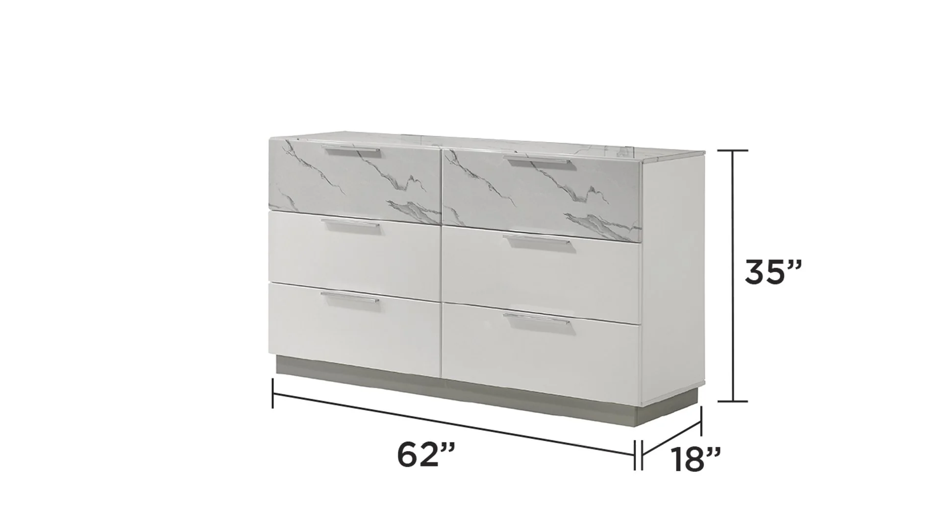 Mist Queen 5PC Bedroom Set White - Image 6