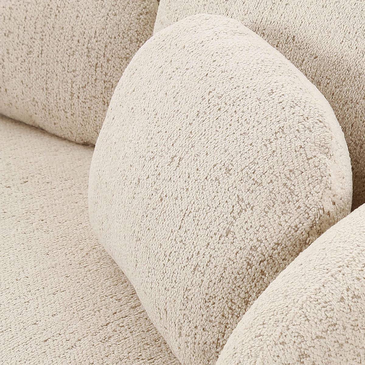 Misty Cream Boucle Sofa - Image 5
