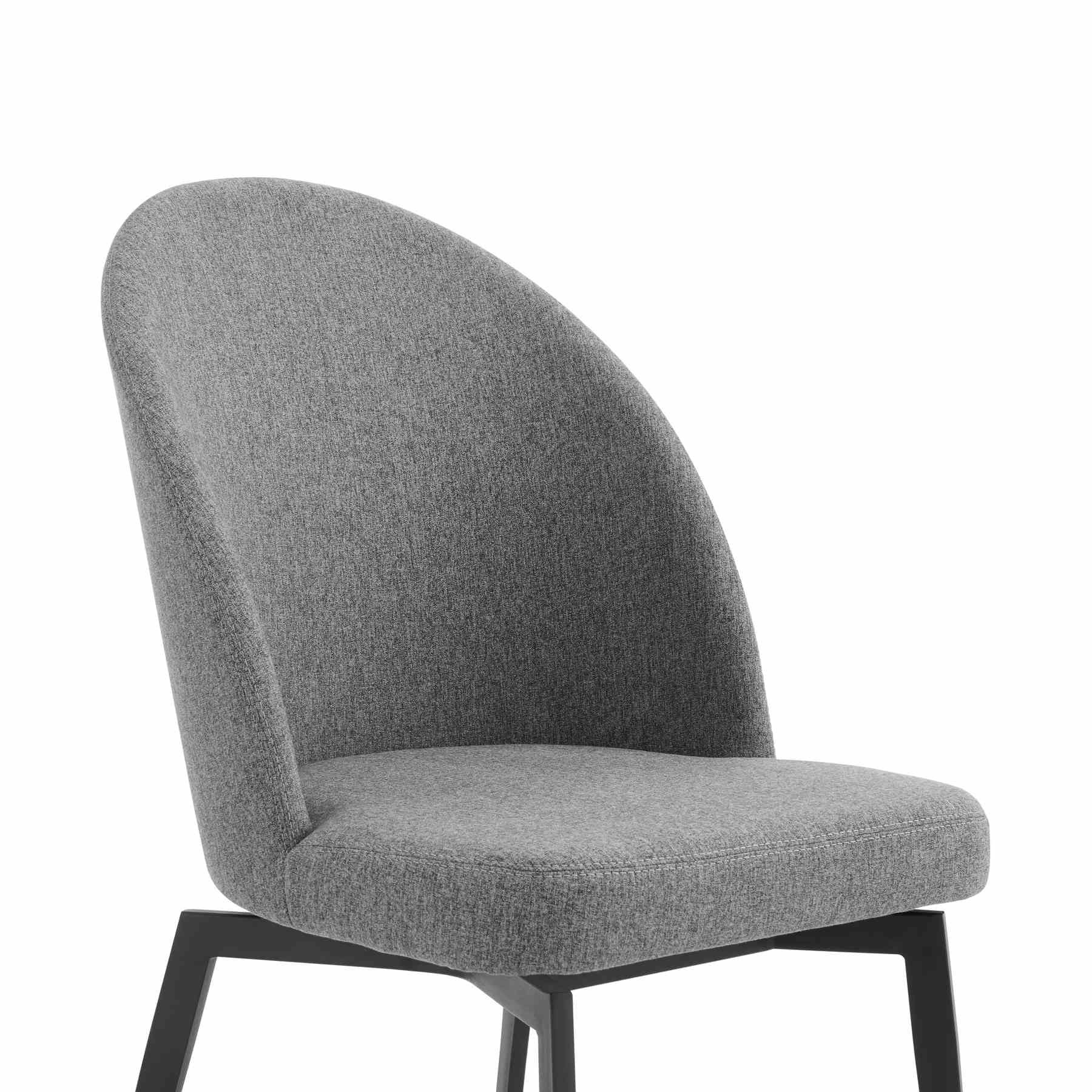 Modena Sunny 5 Piece Dining Set with Gray Fabric Chairs - Image 11