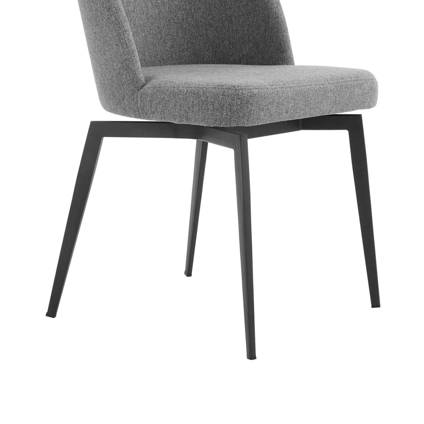 Modena Sunny 7 Piece Dining Set with Gray Fabric Chairs - Image 13