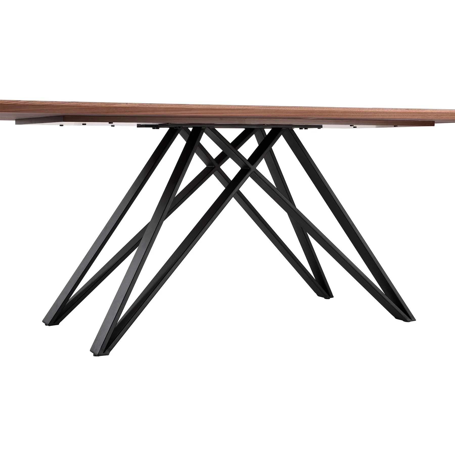 Modena Sunny 7 Piece Dining Set with Gray Fabric Chairs - Image 5