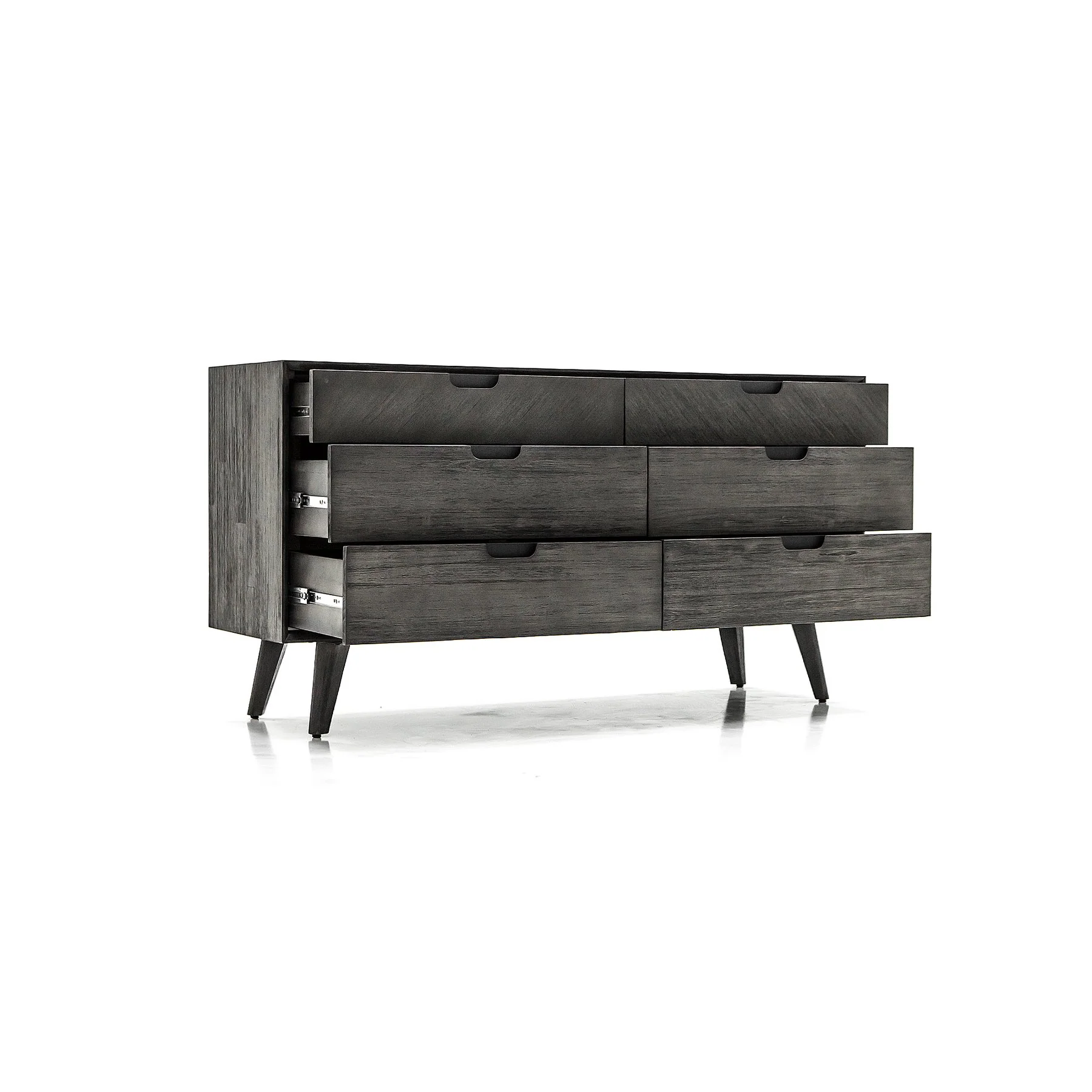 Mohave 4 Piece Acacia Queen Bedroom Set with Dresser and Nightstands - Image 6
