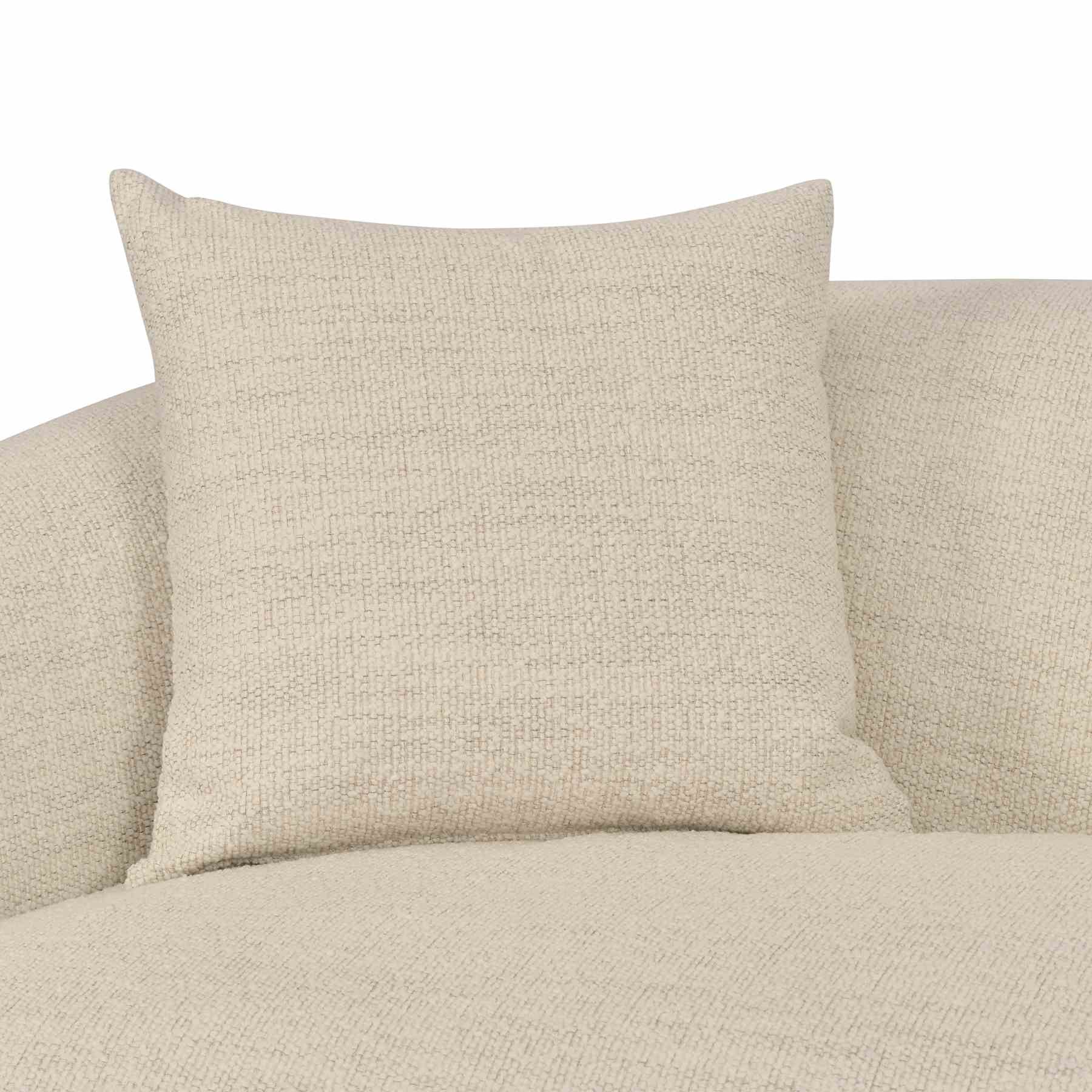 Molly 96.5" Upholstered Curved Sofa in Pearl - Image 4