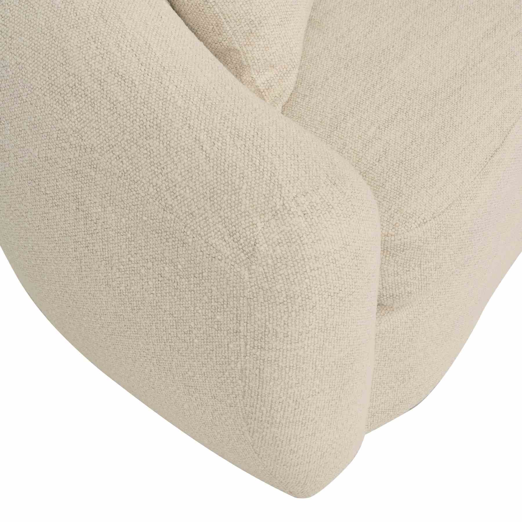 Molly 96.5" Upholstered Curved Sofa in Pearl - Image 7