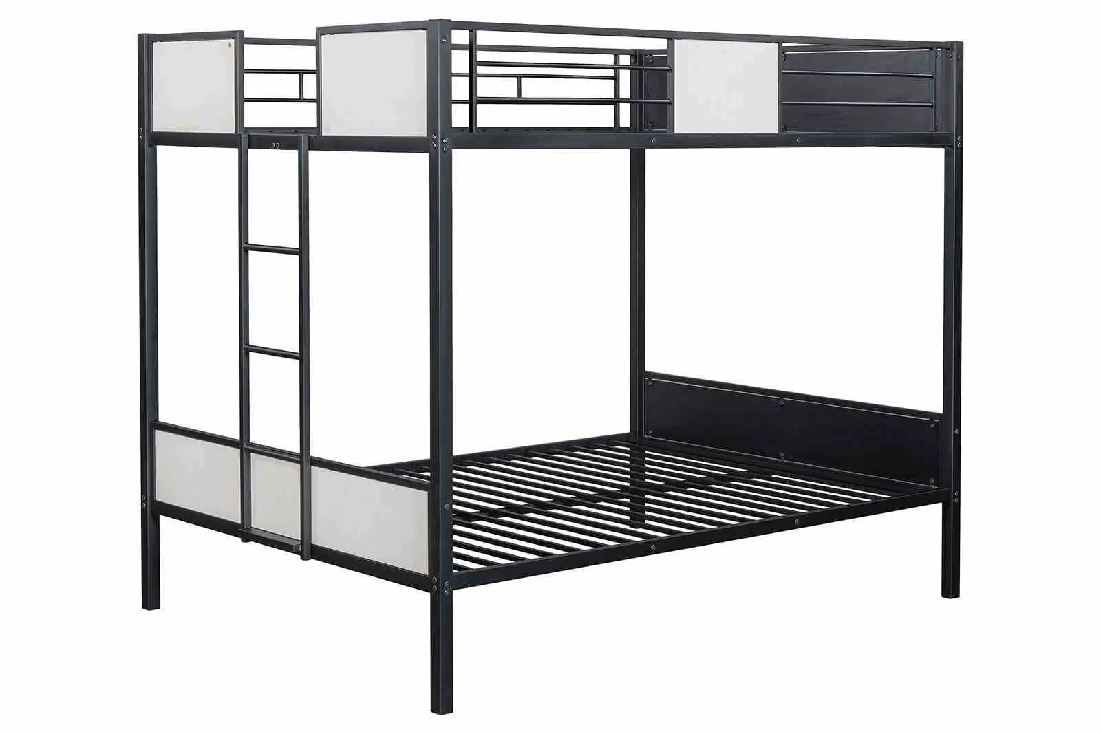 Molton Full/Full Metal Bunk Bed (K/D), Black - Image 2