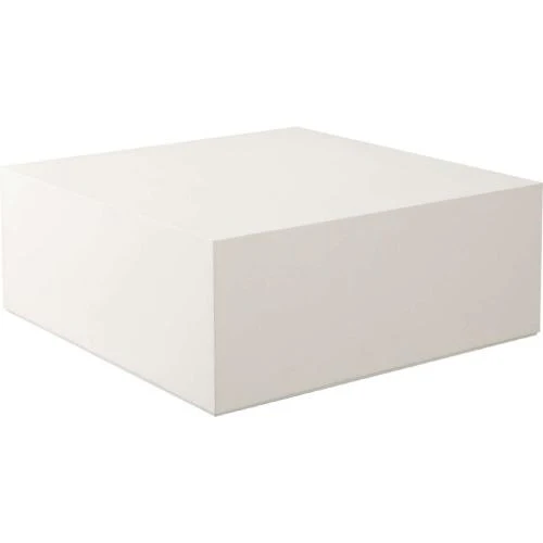 Montage Square Cocktail Table in Ivory Faux Cement Finish