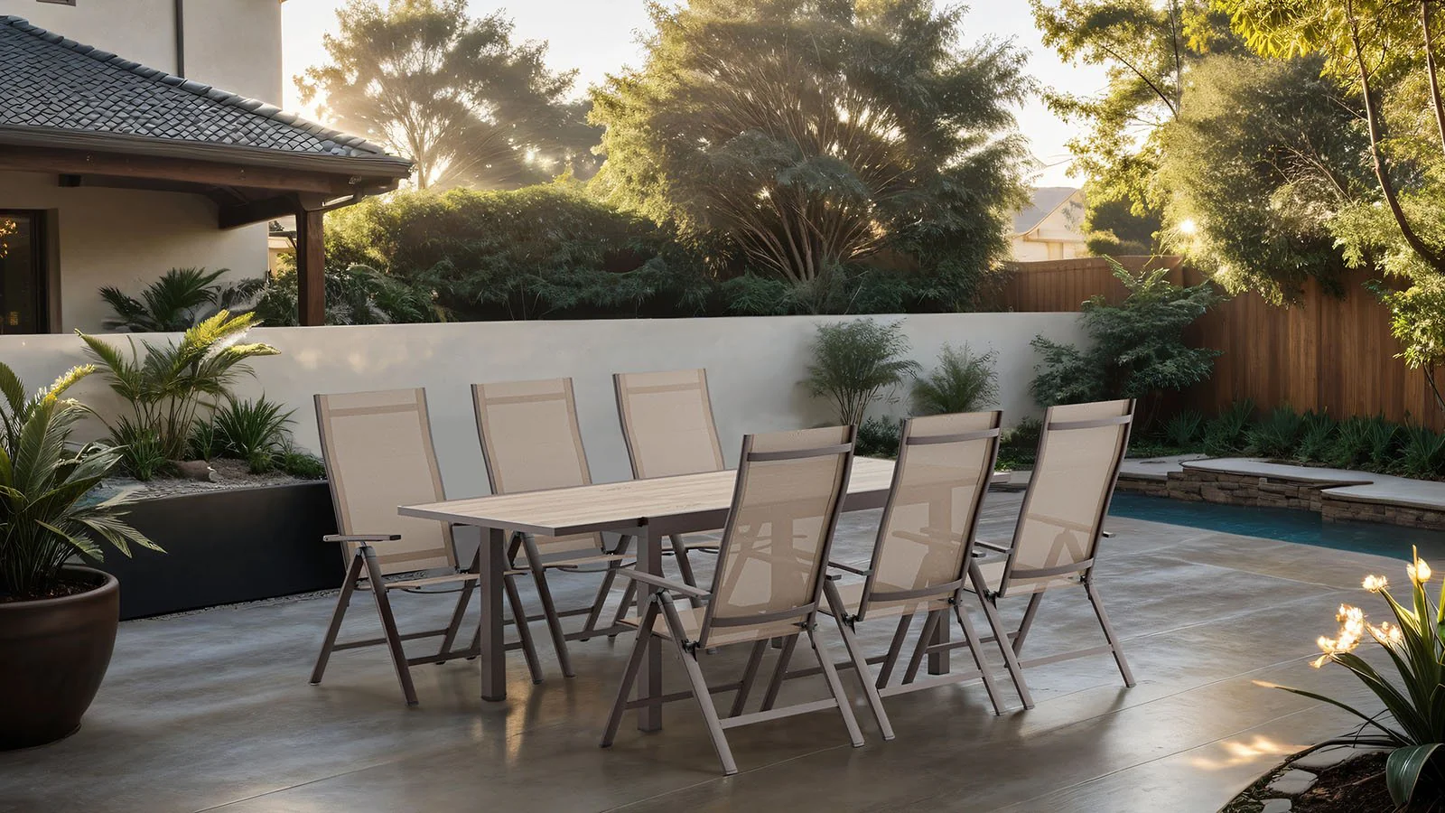 Monza 7 Pc. Dining Table Set