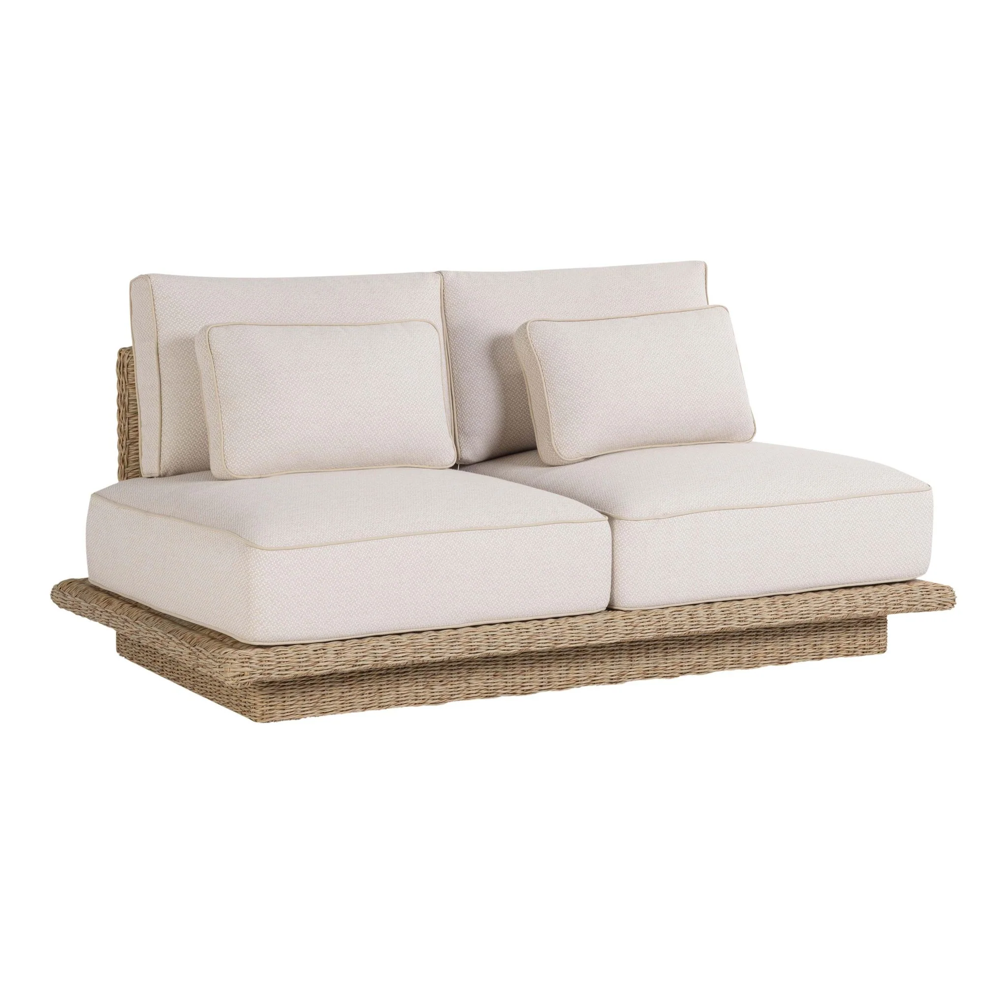 Mora Cream Outdoor 65" Sofa