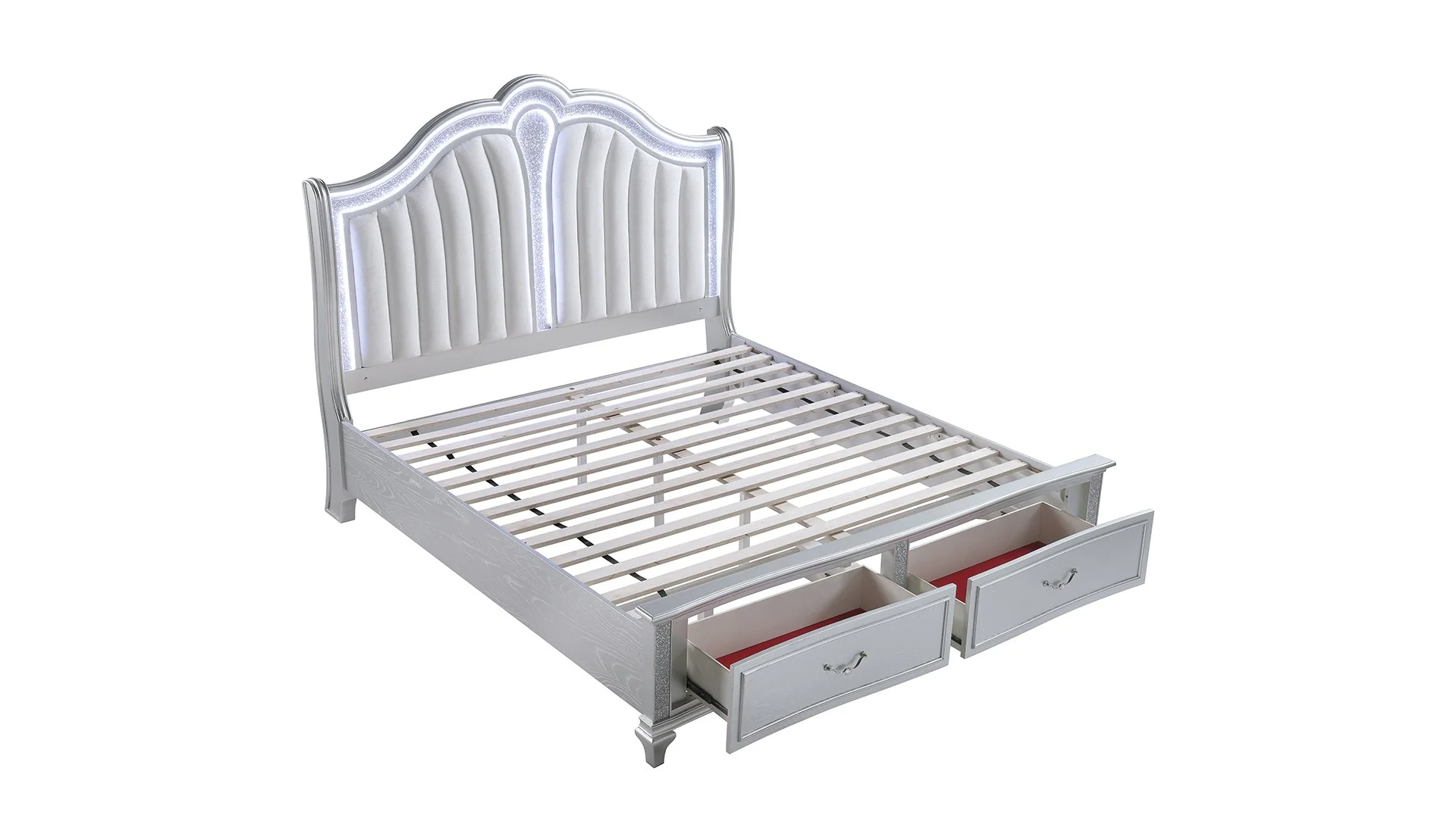 Mystic King 5PC Bedroom Set Silver - Image 5