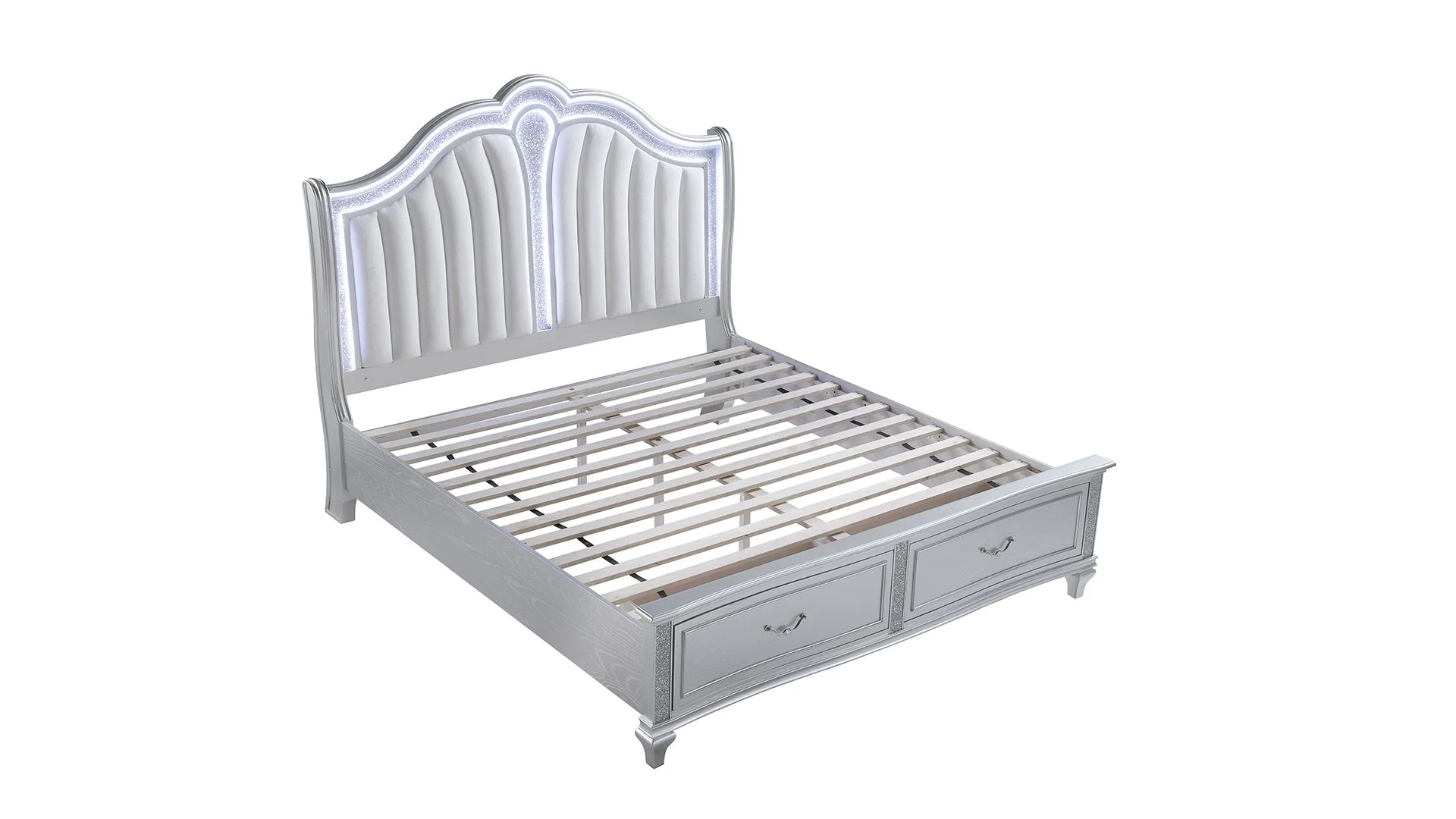 Mystic King 5PC Bedroom Set Silver - Image 6