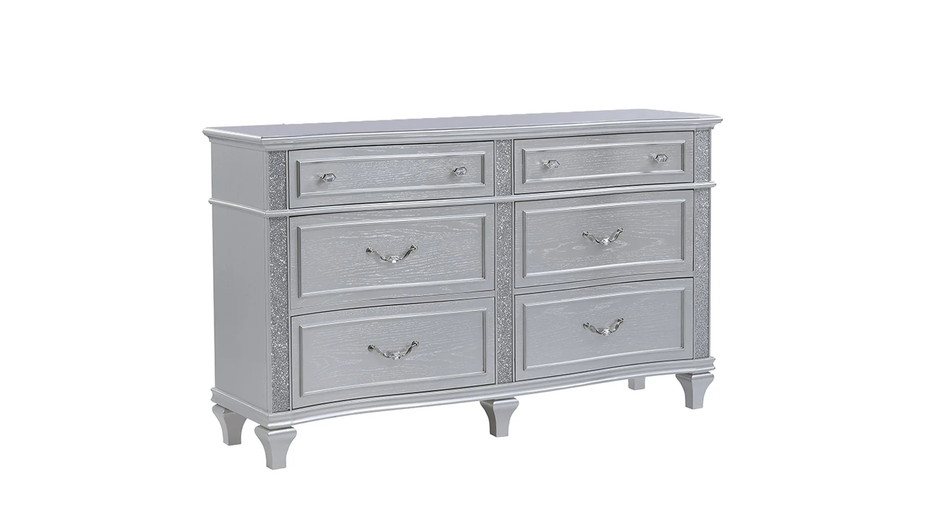 Mystic Queen 4PC Bedroom Set Silver - Image 7