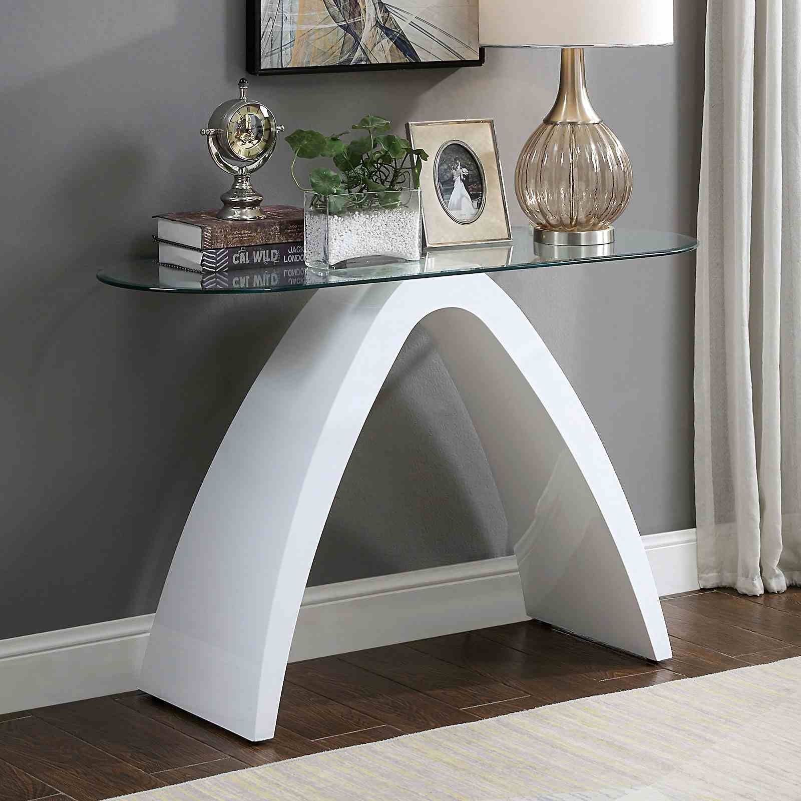 Nahara Sofa Table, White