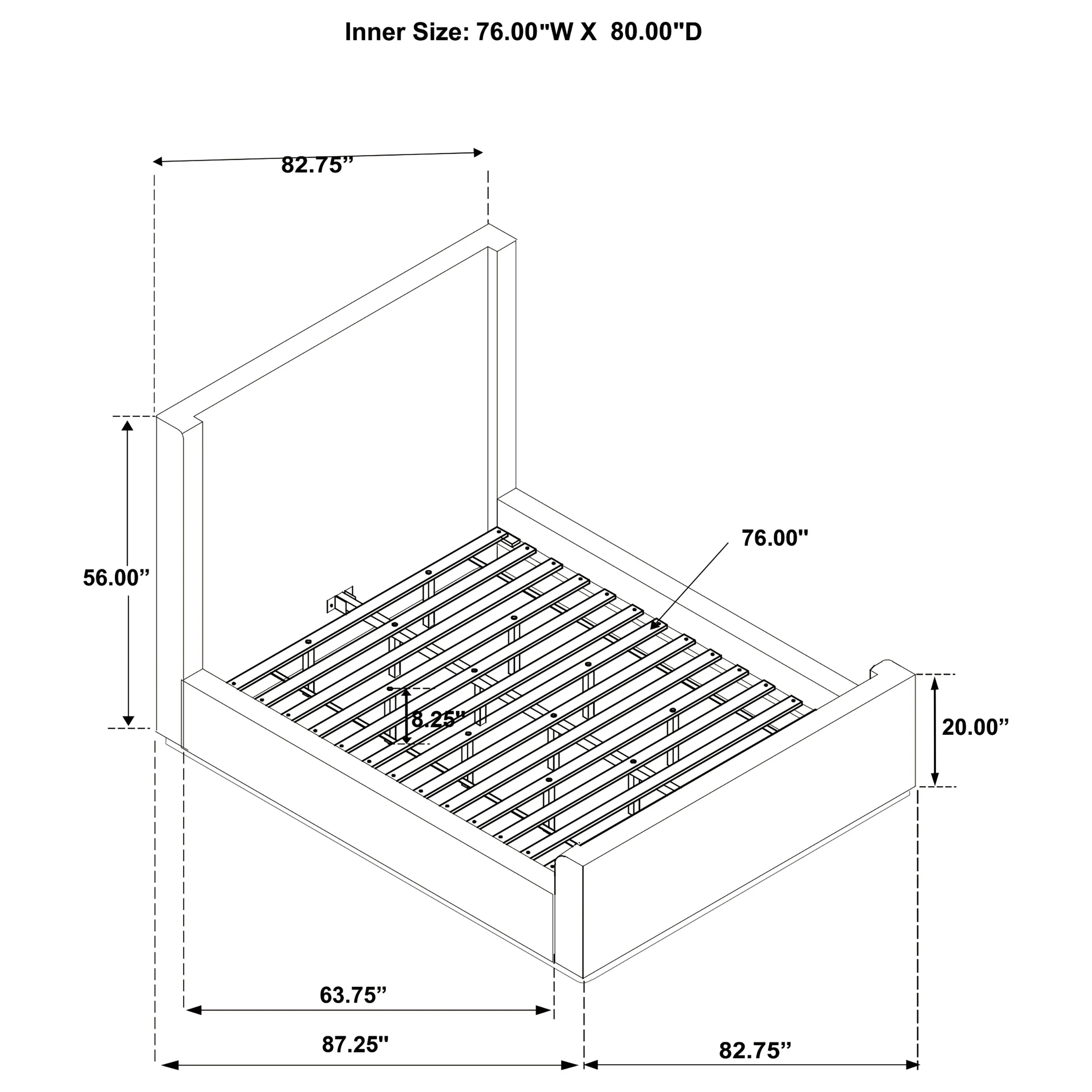 Nala Wingback Platform Bed - Image 16