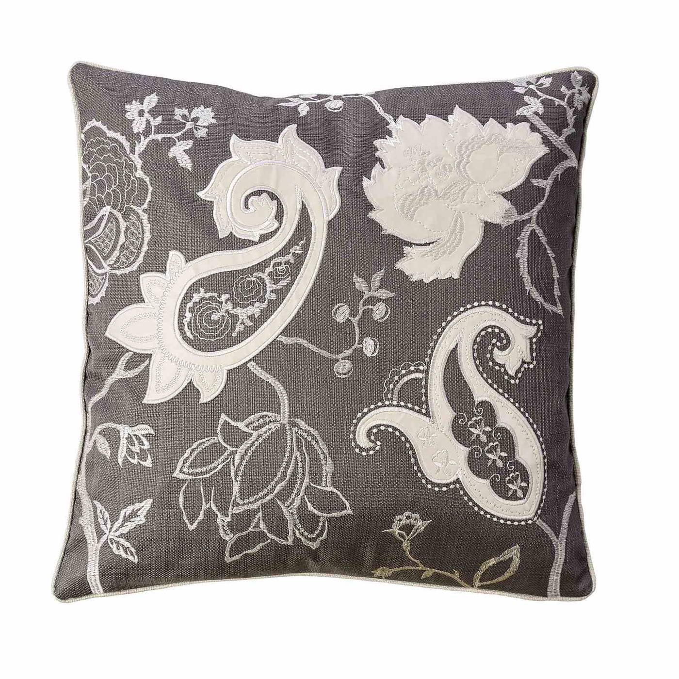 Nana 20" X 20" Pillow, Gunmetal (2/CTN)
