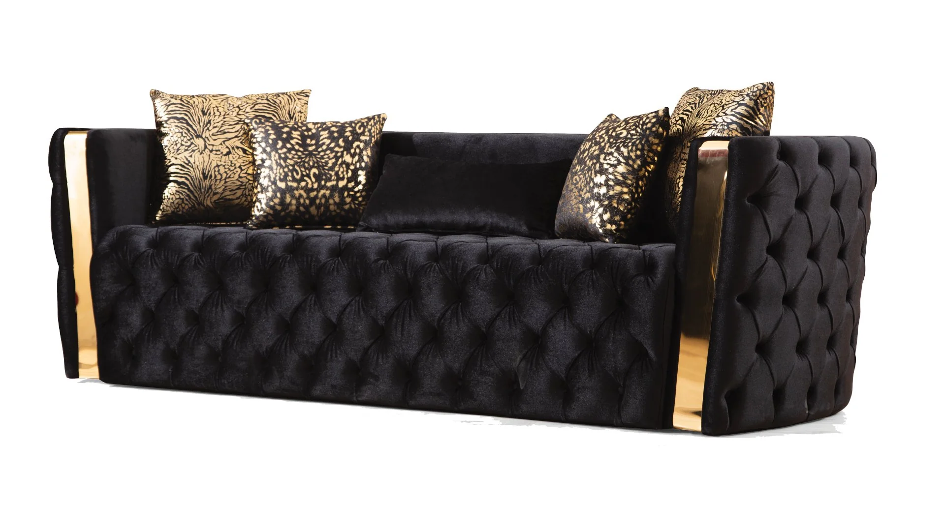 Naomi 2PC Living Room Set Black - Image 2