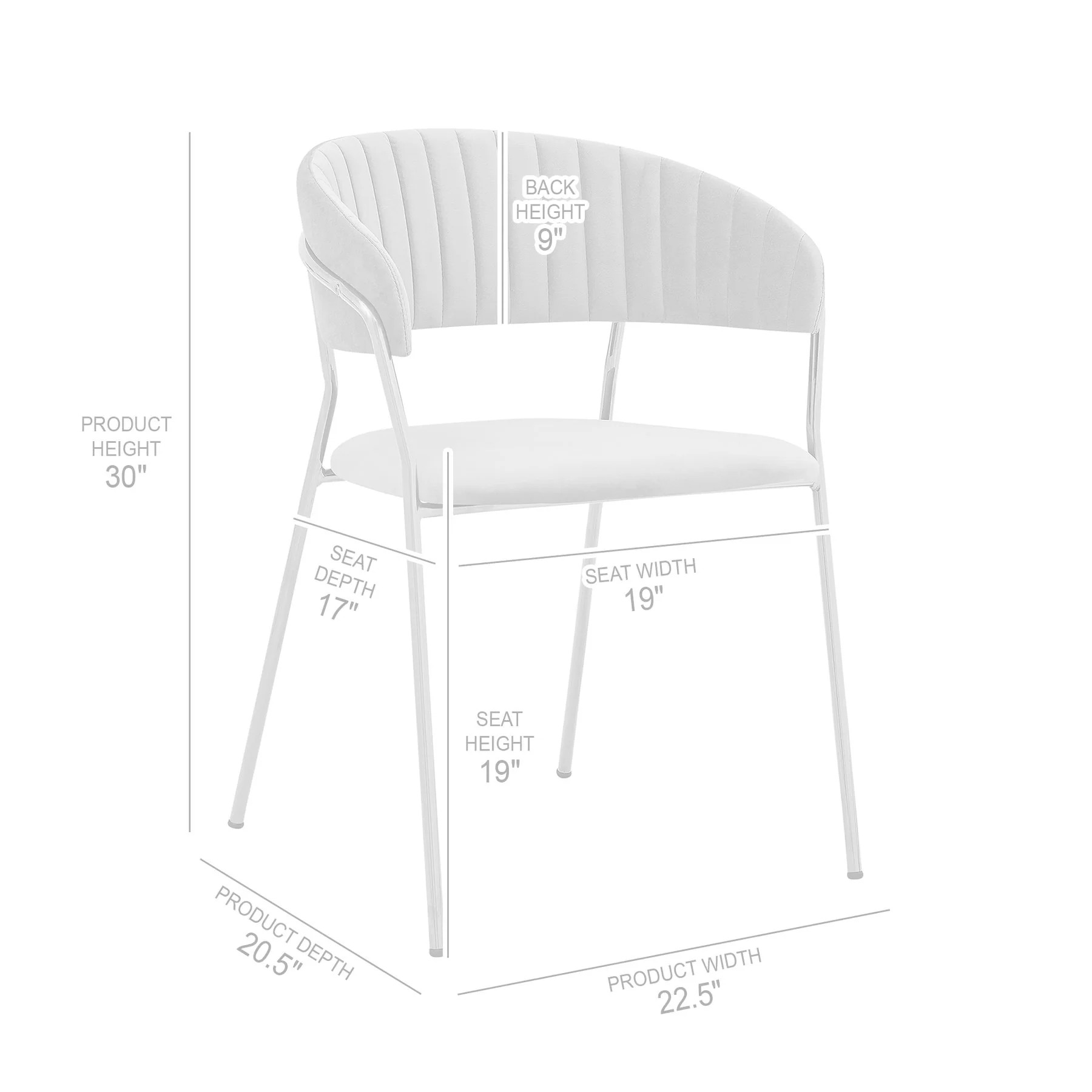 Nara Modern Gray Faux Leather and Metal Dining Room Chairs - Set of 2 - Image 8