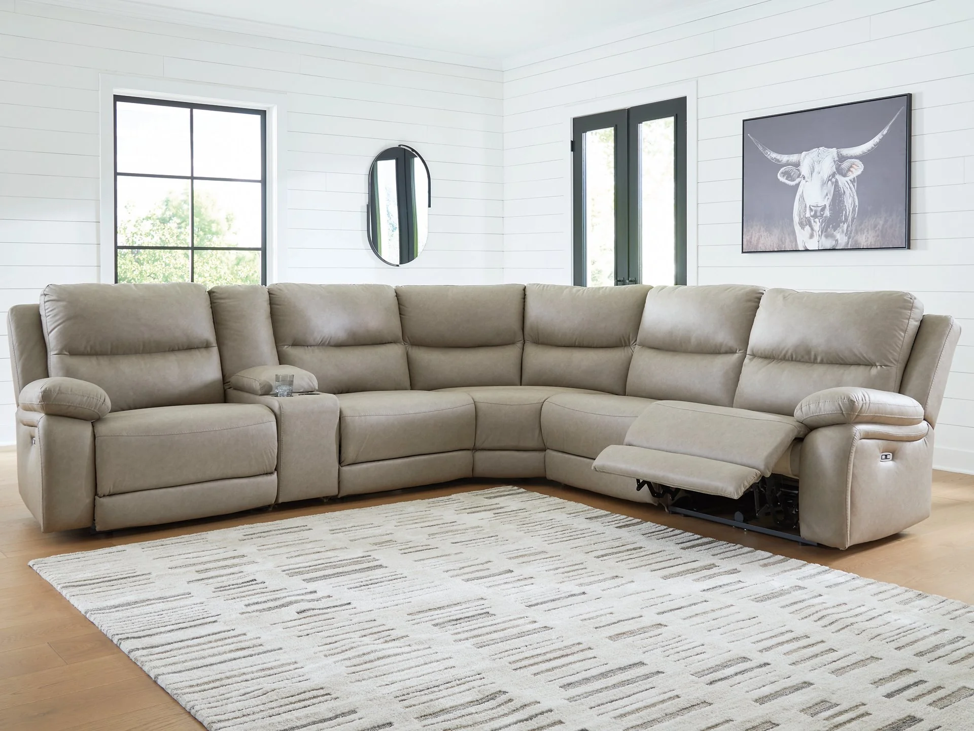 Narwhal Place Reclining Sectional with Storage Console - Image 3