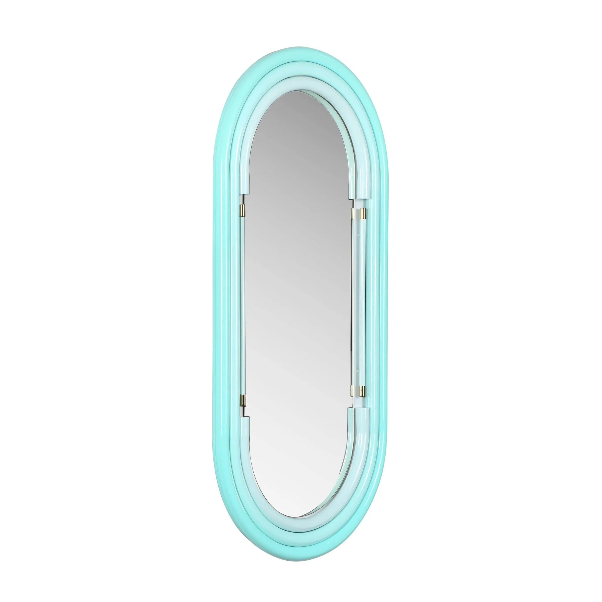Neon Large Wall Mirror in Blue - Image 3