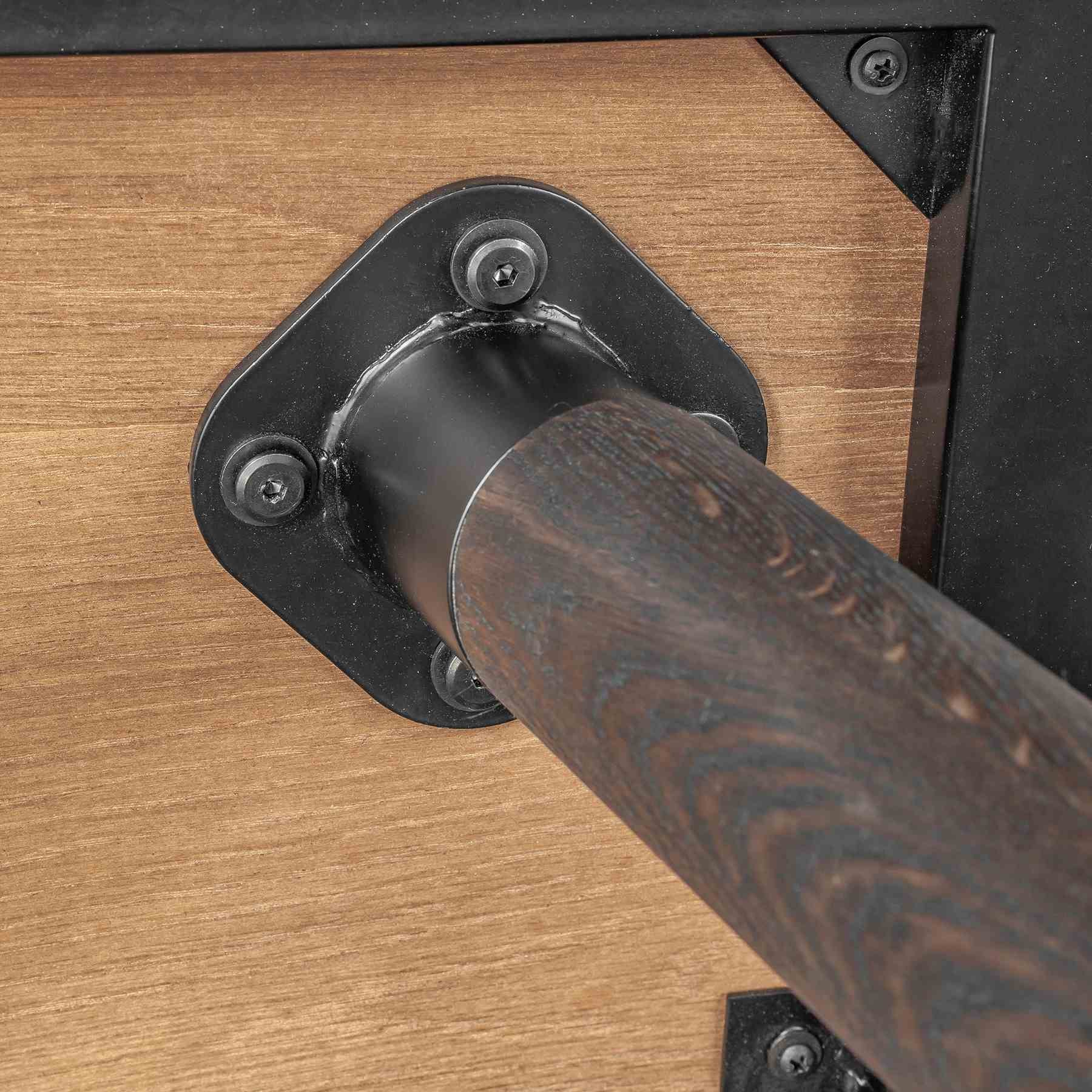Nevada Rustic Oak Wood Sideboard In Balsamico - Image 7