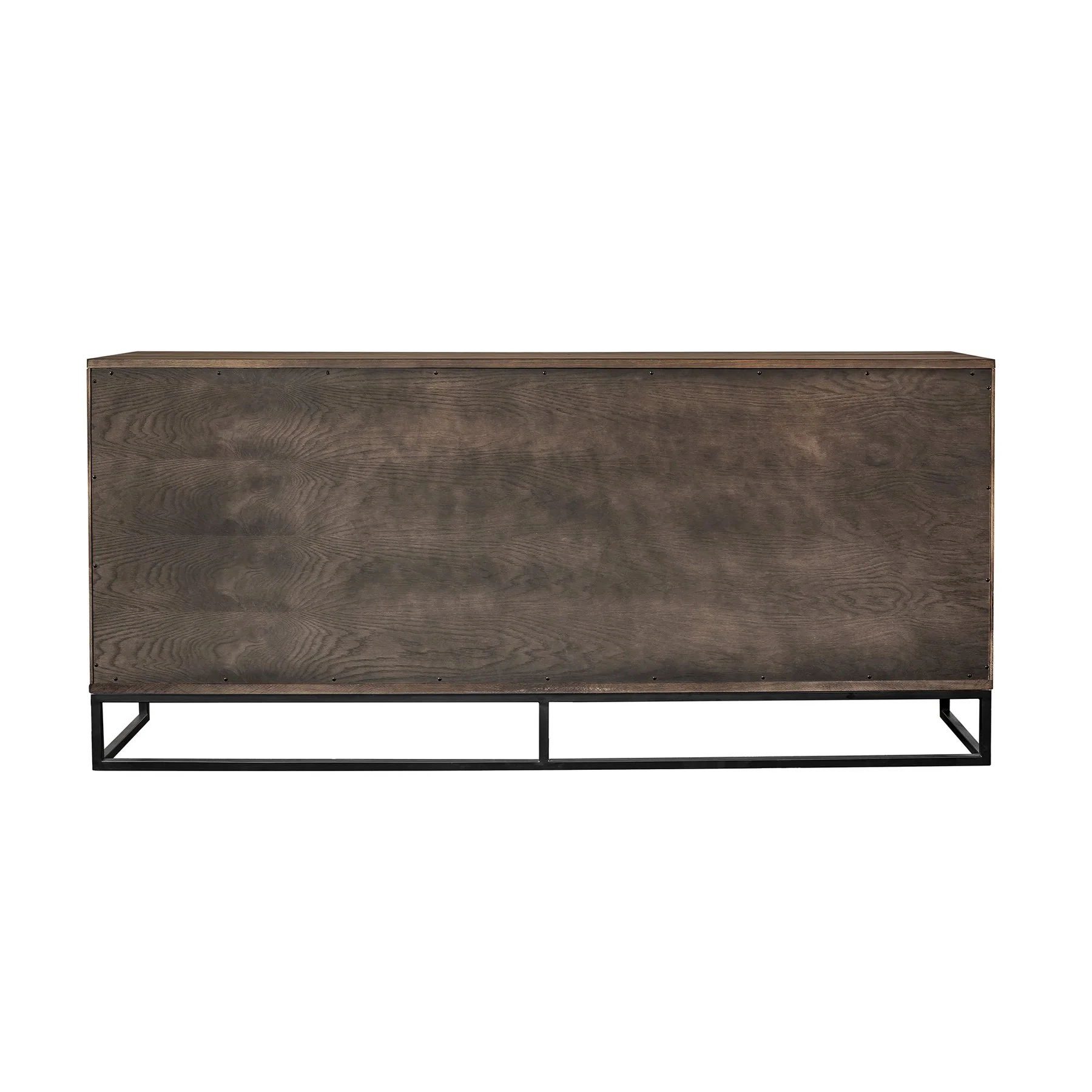 Nevada Rustic Oak Wood Sideboard In Dark Brown - Image 4