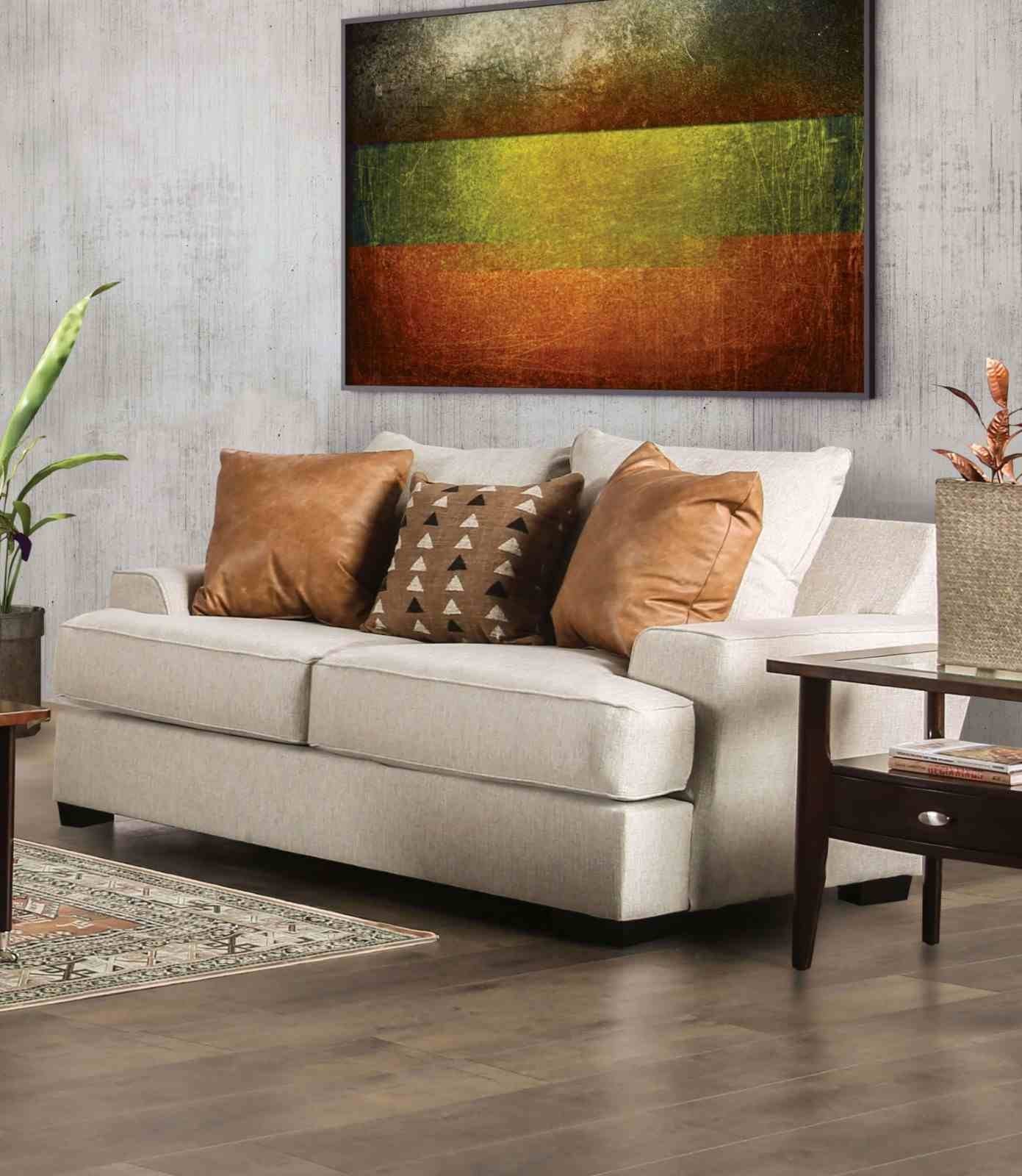 New Meadows Loveseat, Sand/Caramel